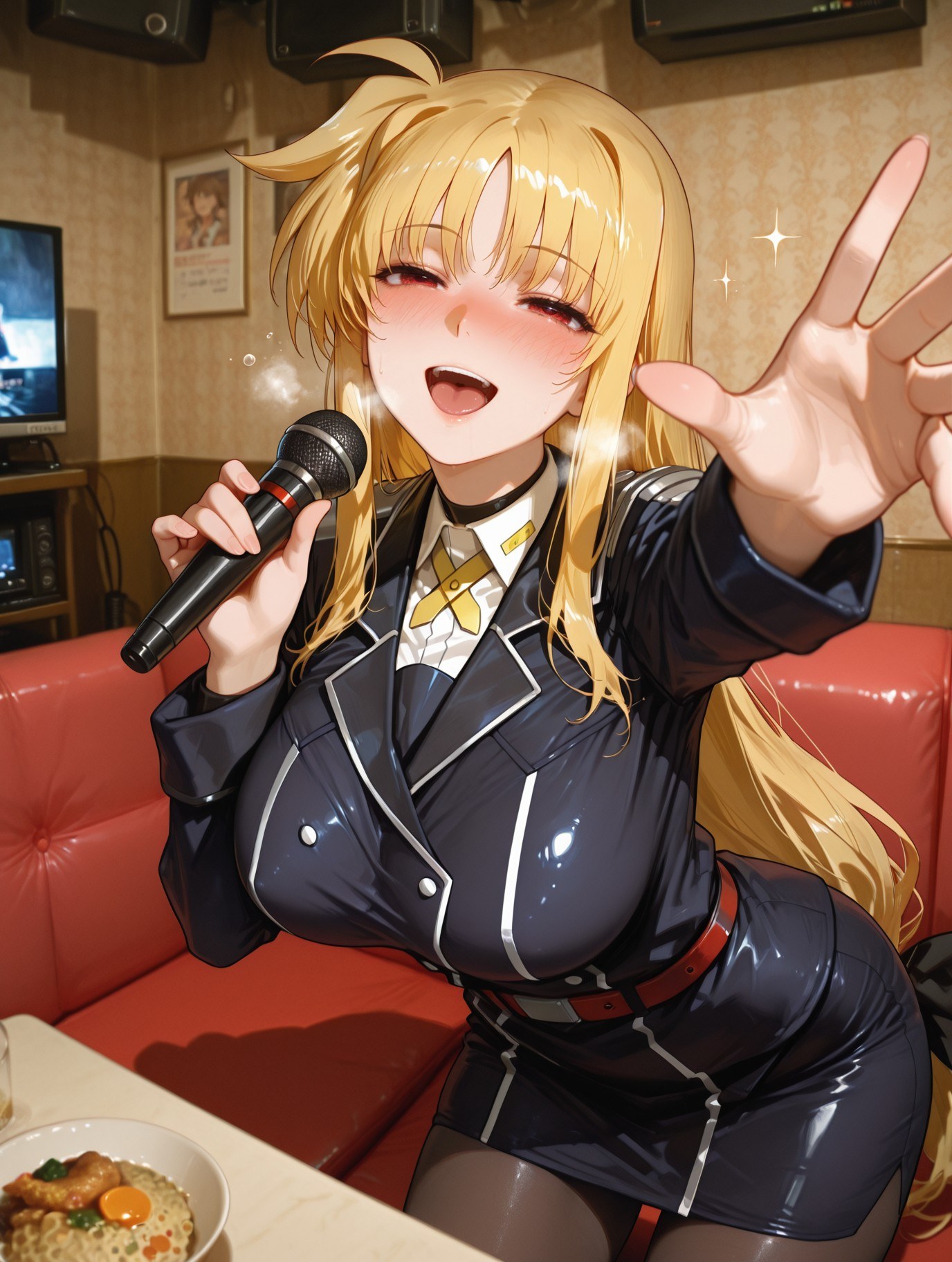AI Generated Anime Girl - 魔法少女リリカルなのは フェイト・テスタロッサ 黒ストッキング ランジェリーギャラリー 357P