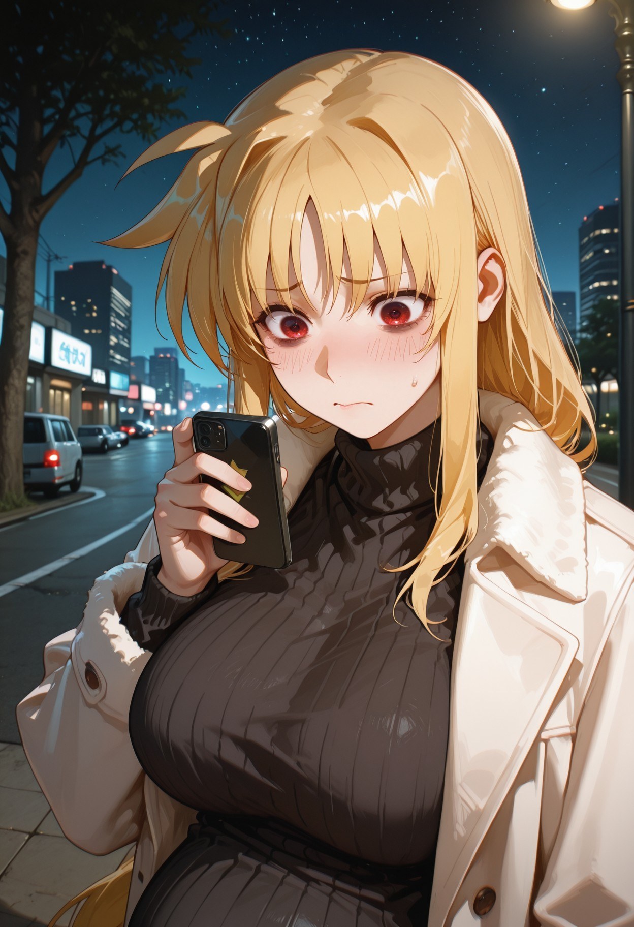 AI Generated Anime Girl - Magical Girl Lyrical Nanoha Fate Testarossa Black Stockings Lingerie Gallery 357P