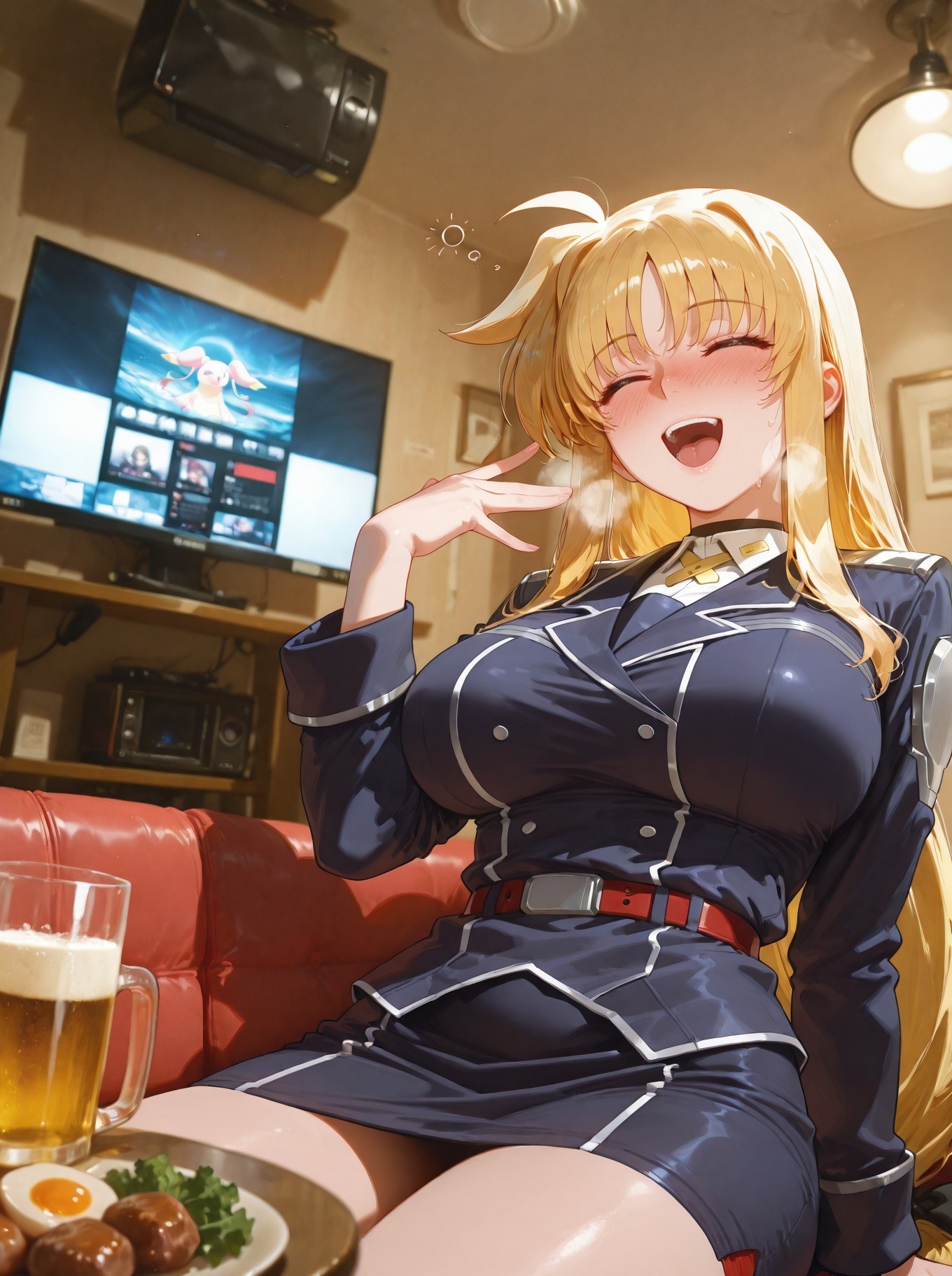 AI Generated Anime Girl - 마법소녀 리리컬 나노하 페이트 테스타로사 블랙 스타킹 란제리 갤러리 357P