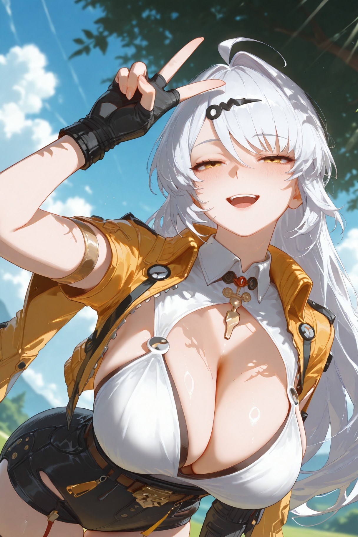 AI Porn - 绝区零 仪玄 Vol.1：黑丝白丝蕾丝内衣 AI 裸图图库 297P