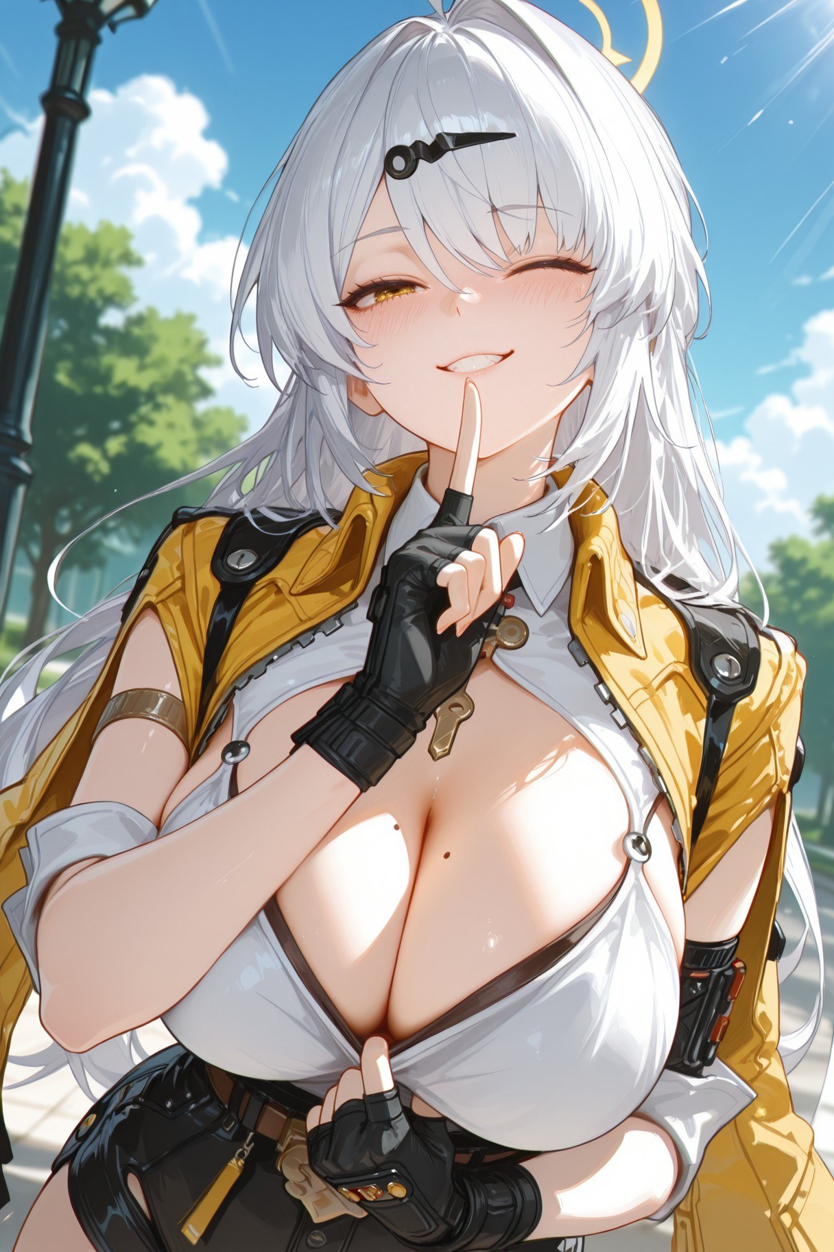 AI Porn - 绝区零 仪玄 Vol.1：黑丝白丝蕾丝内衣 AI 裸图图库 297P
