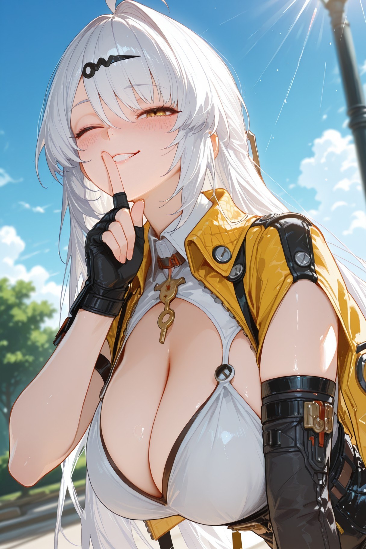 AI Porn - 绝区零 仪玄 Vol.1：黑丝白丝蕾丝内衣 AI 裸图图库 297P
