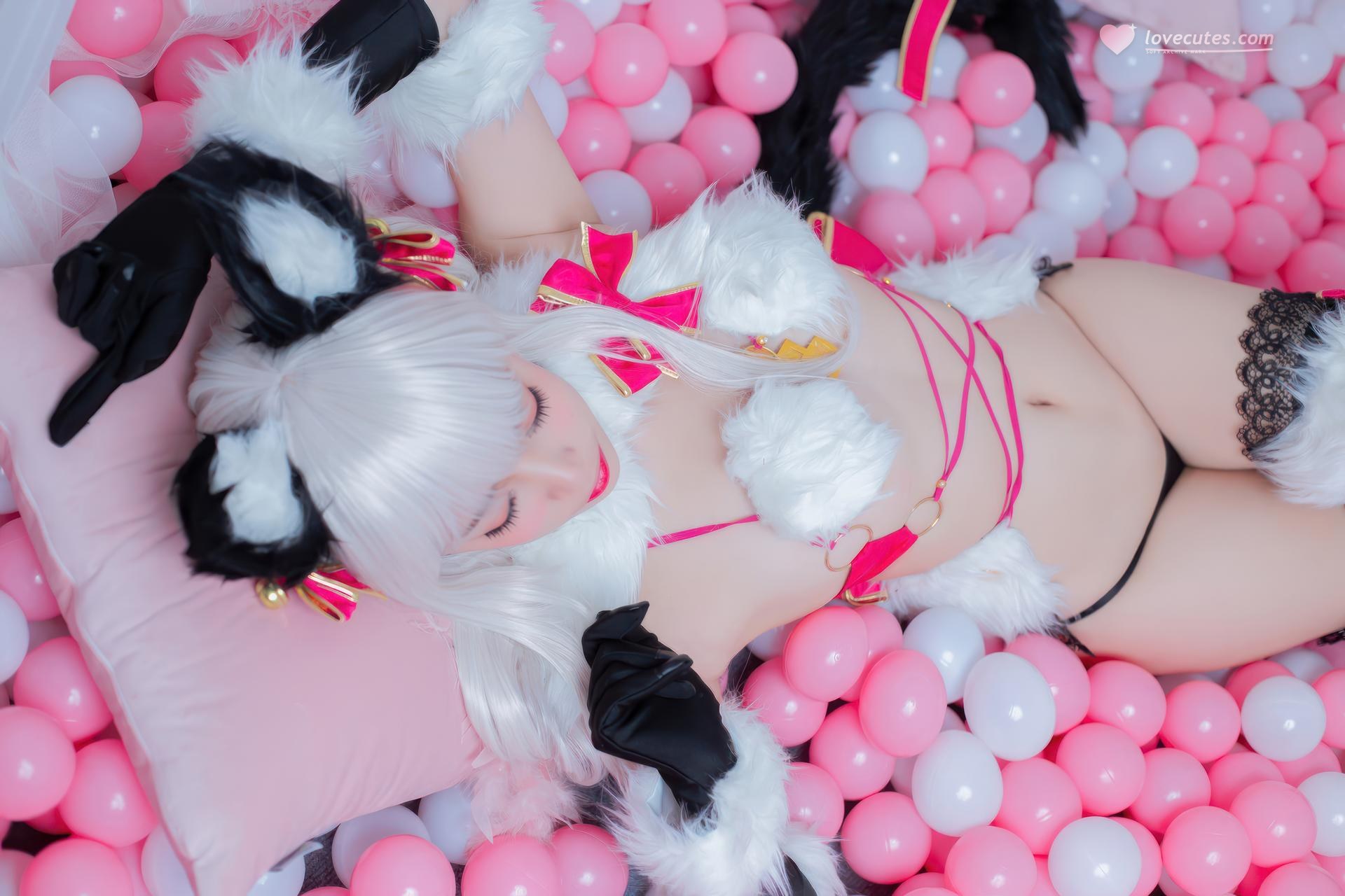 [cosplay] 二佐Nisa - Fate 伊莉雅野獸：獸耳裝情趣角色還原 22P
