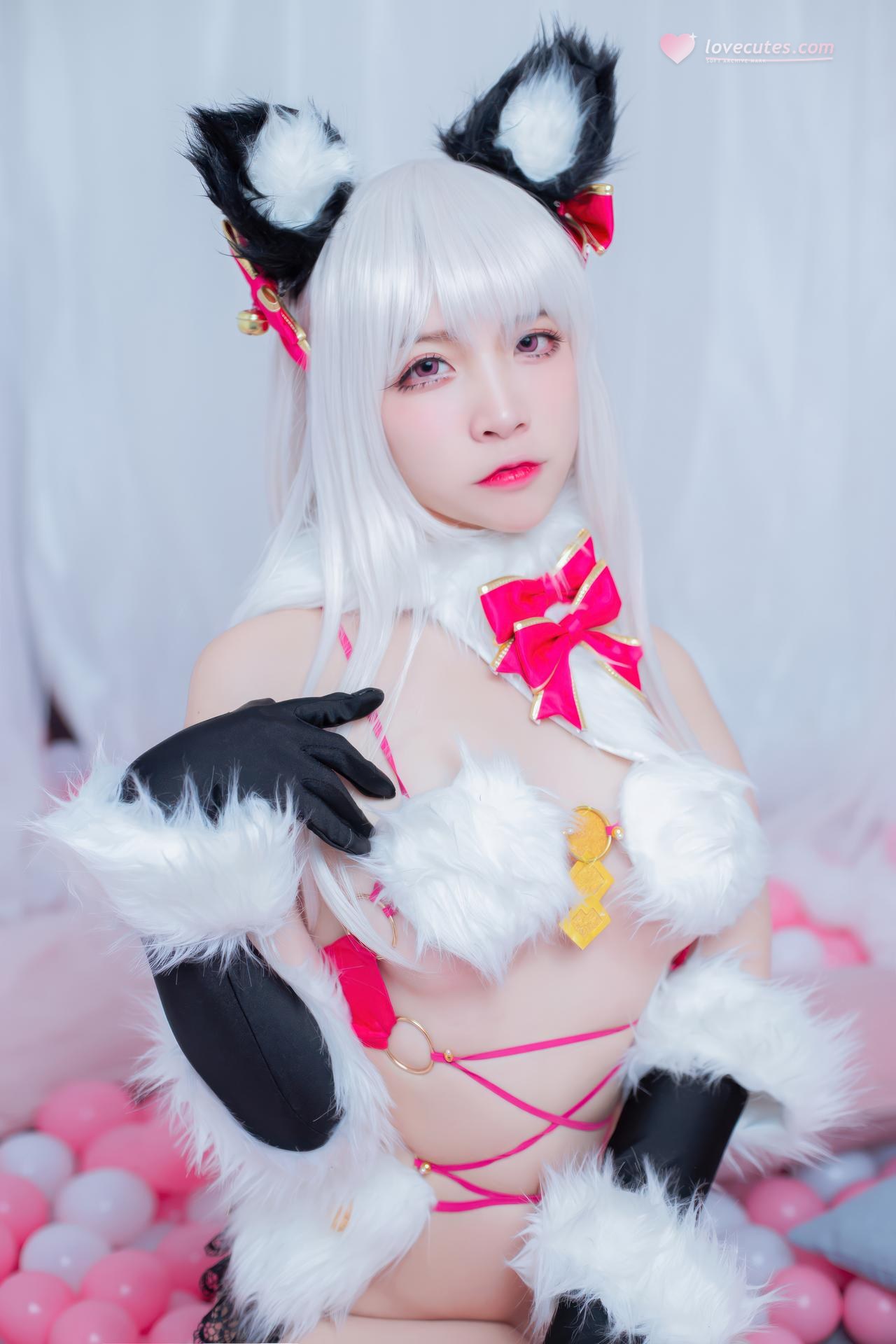 [cosplay] 二佐Nisa - Fate イリヤ 野獣耳ランジェリー 22P