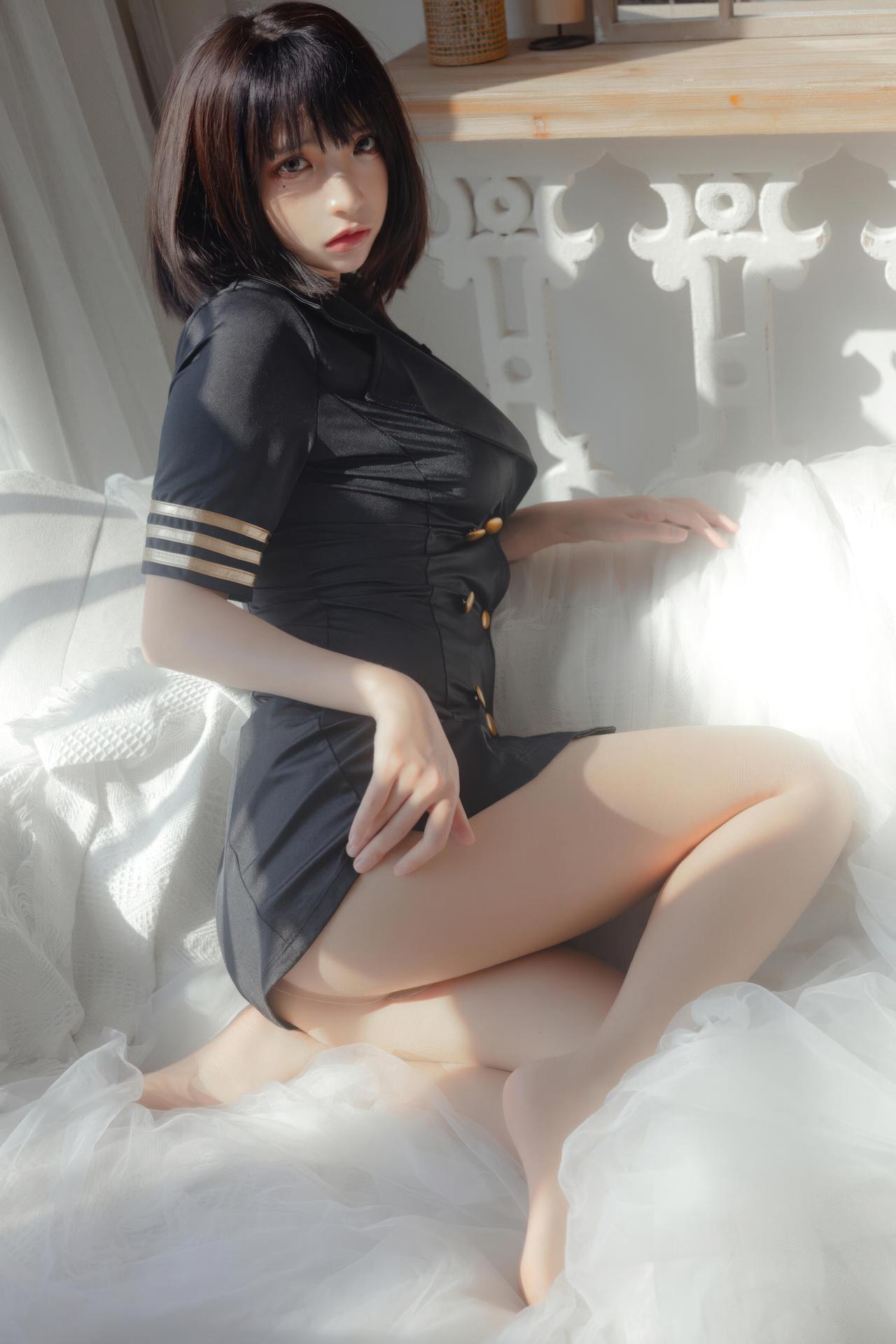 [Private] Fengmao ss - đồng phục đen nội y người lớn 40P