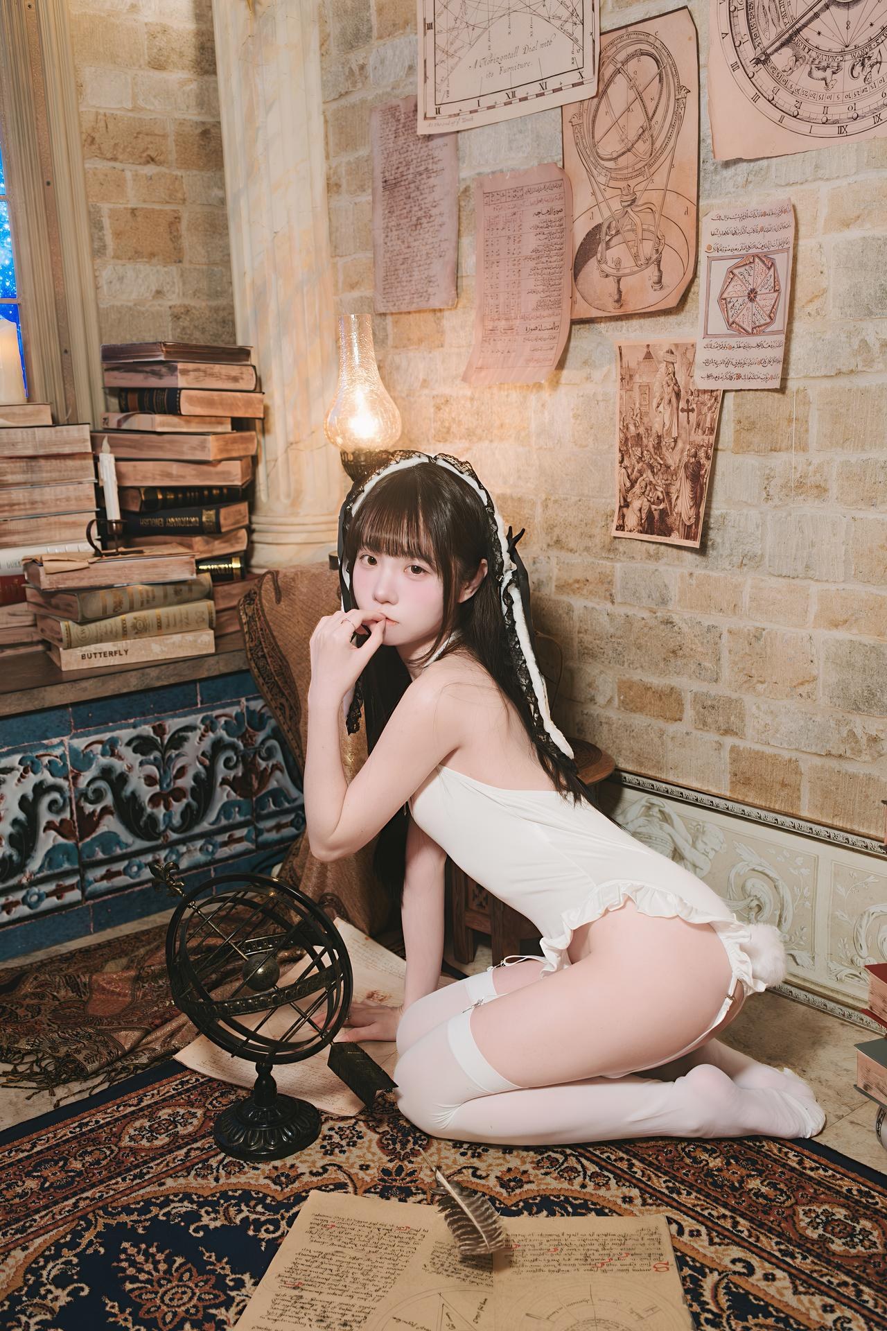 [프라이빗] 可可小白兔 - 작은 악마 란제리 화보 65P
