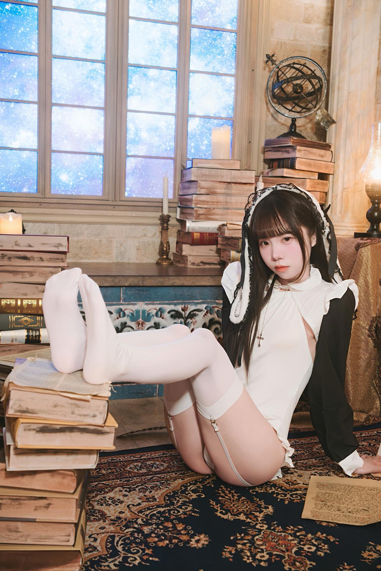 [프라이빗] 可可小白兔 - 작은 악마 란제리 화보 65P