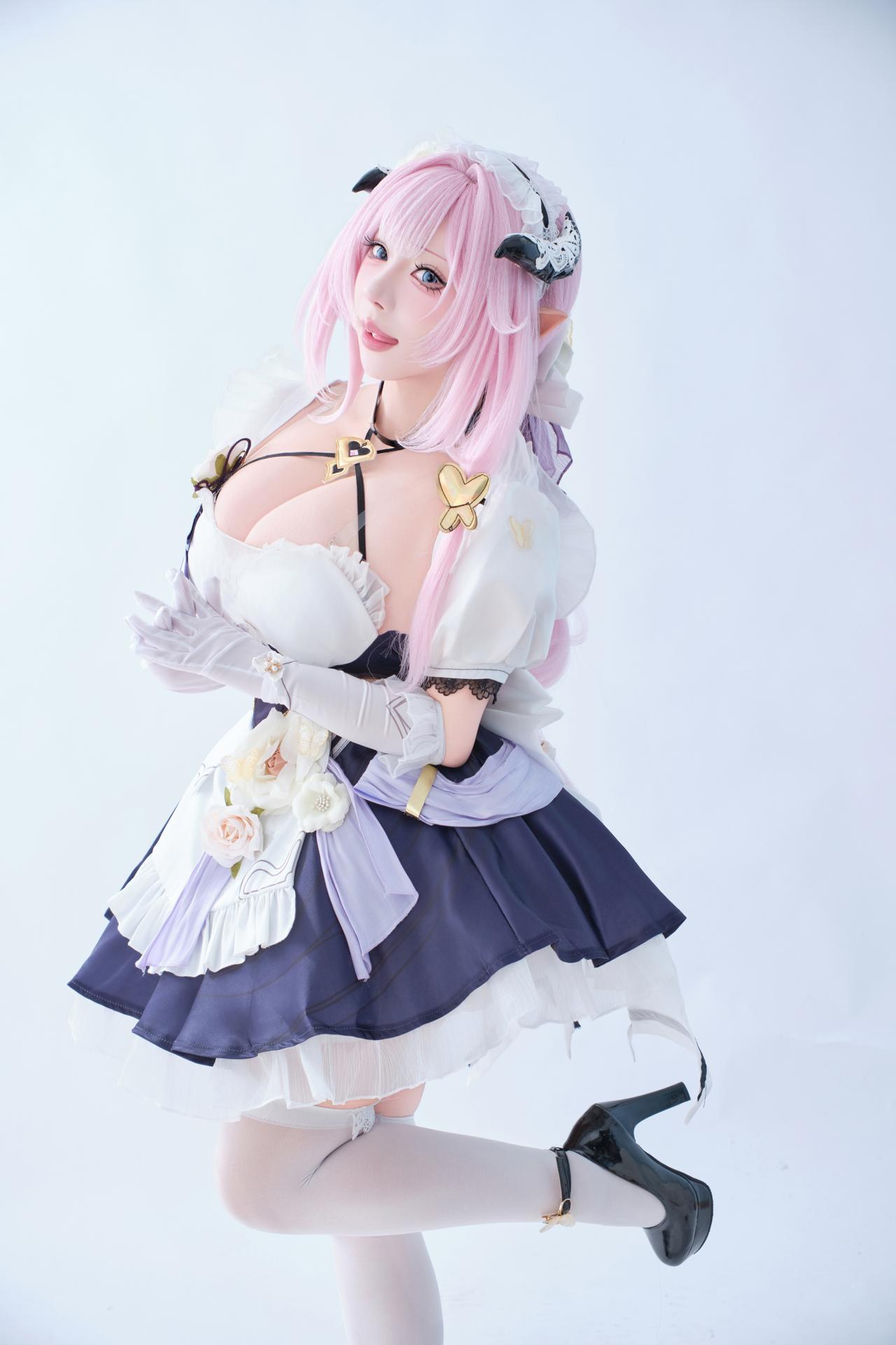 [Cosplay] Kurumineko - Honkai 3rd Elysia váy hầu gái người lớn 125P3V