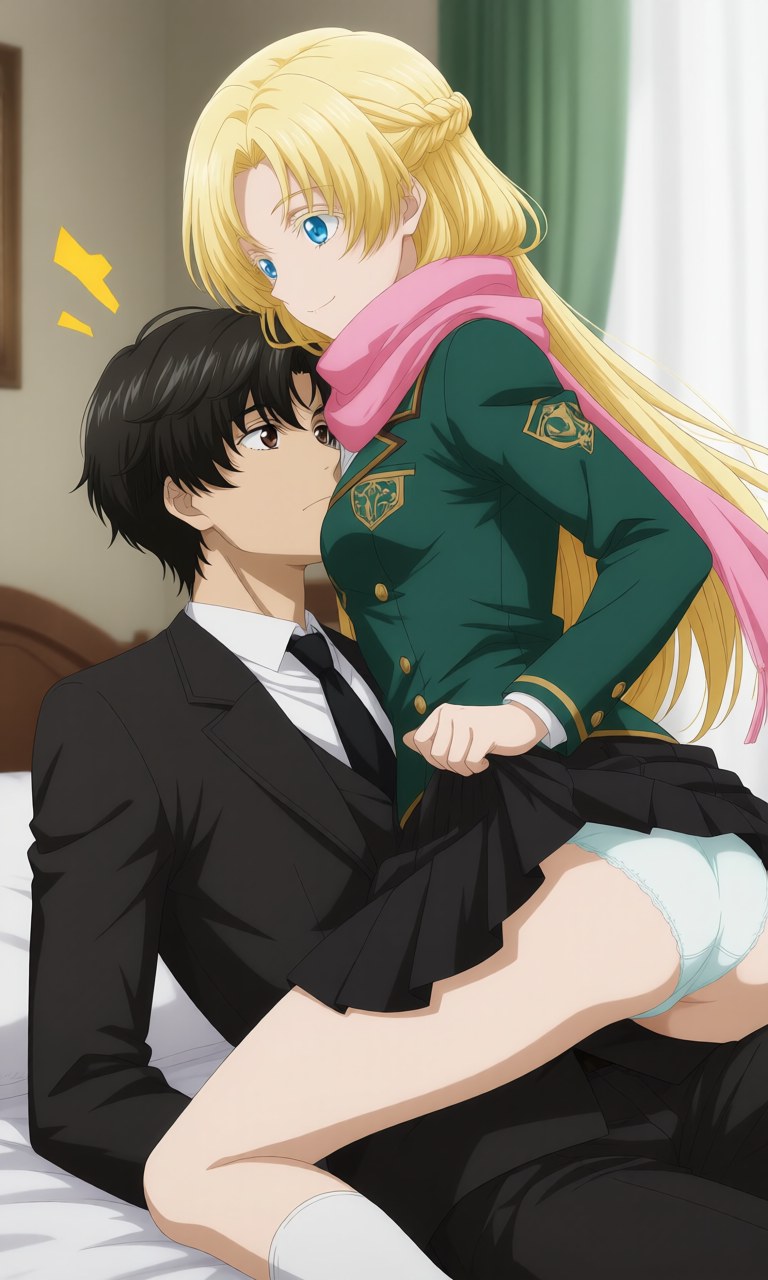 AI Generated Anime Girl - 詭秘之主 克萊恩 x 龍族 零：學生裝露點角色圖集 207P
