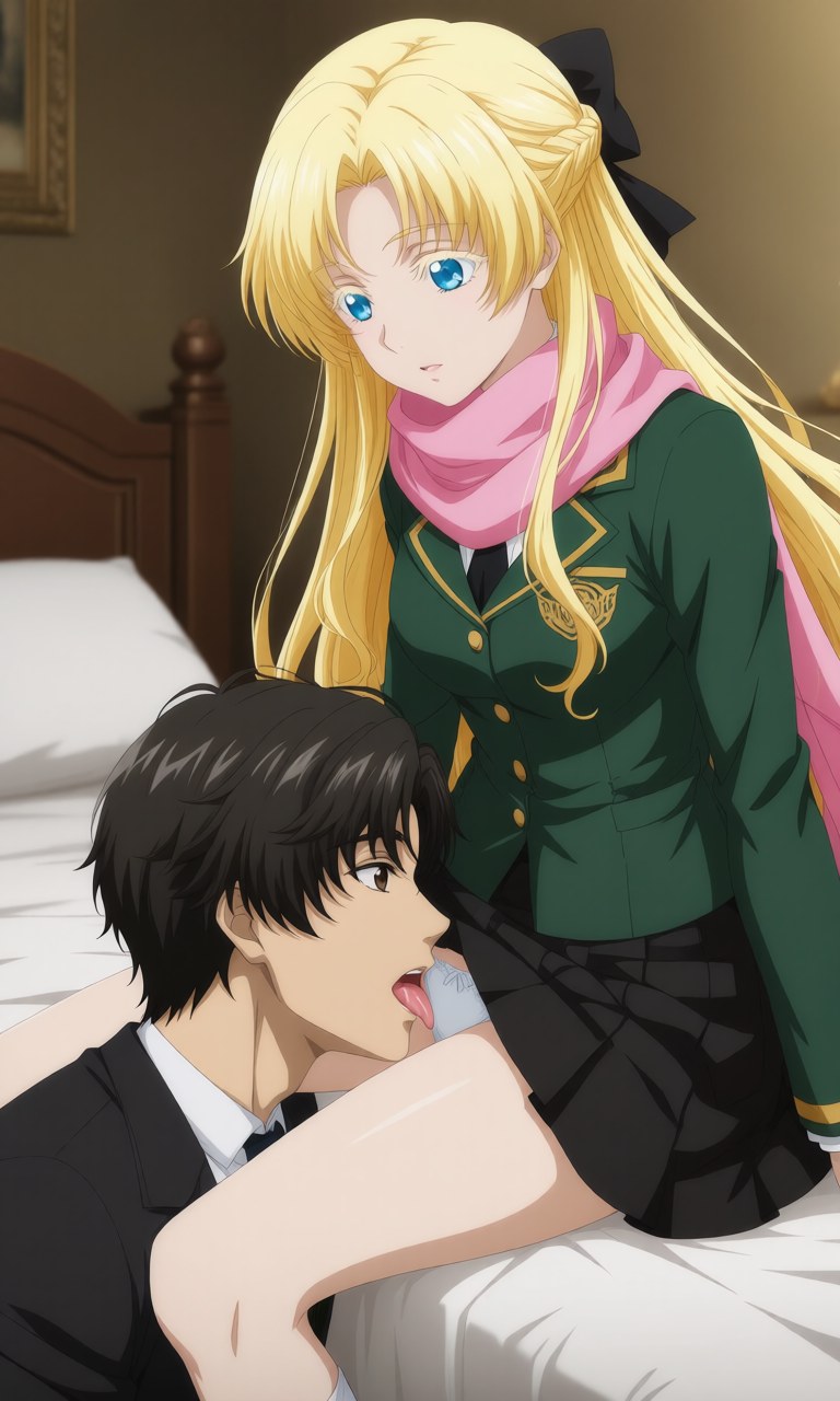 AI Generated Anime Girl - 詭秘之主 克萊恩 x 龍族 零：學生裝露點角色圖集 207P