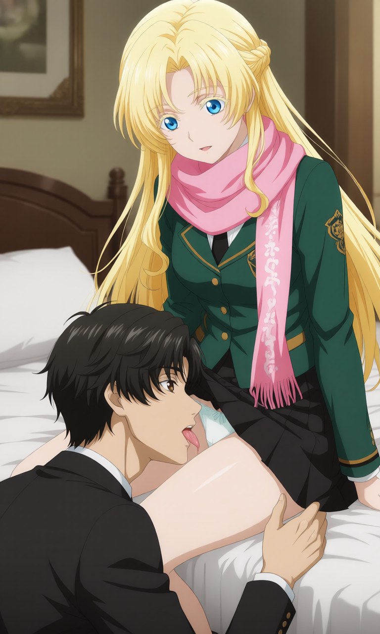 AI Generated Anime Girl - 詭秘之主 克萊恩 x 龍族 零：學生裝露點角色圖集 207P