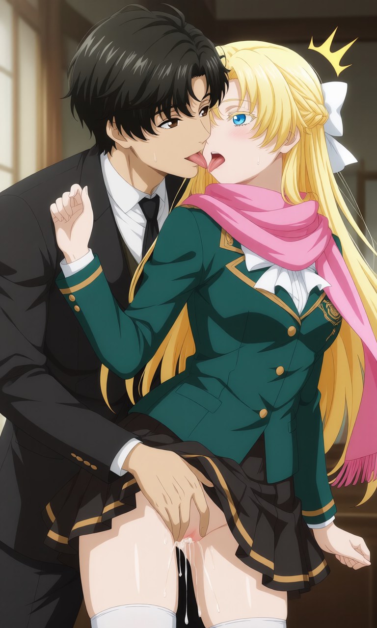 AI Generated Anime Girl - 詭秘之主 克萊恩 x 龍族 零：學生裝露點角色圖集 207P