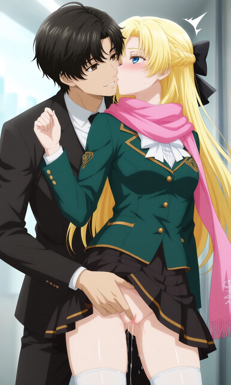 AI Generated Anime Girl - 詭秘之主 克萊恩 x 龍族 零：學生裝露點角色圖集 207P