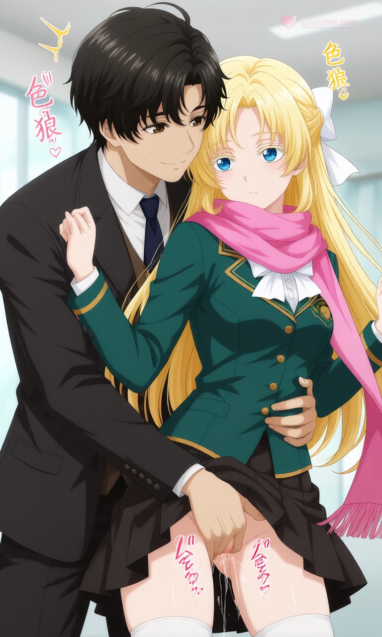 AI Generated Anime Girl - 詭秘之主 克萊恩 x 龍族 零：學生裝露點角色圖集 207P