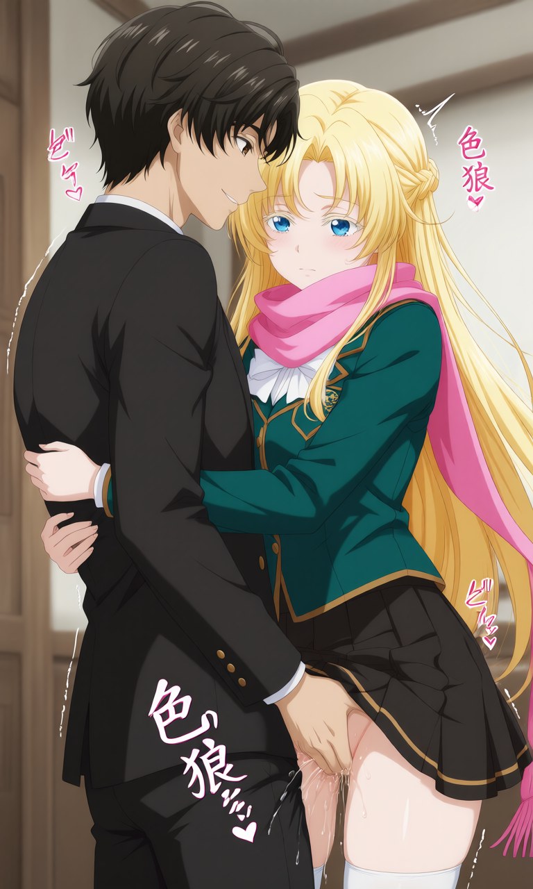 AI Generated Anime Girl - 诡秘之主 克莱恩 x 龙族 零：学生装露点角色图集 207P