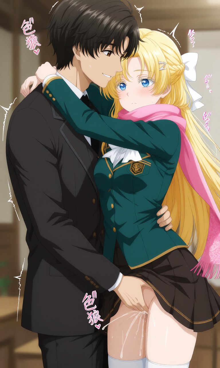 AI Generated Anime Girl - 诡秘之主 克莱恩 x 龙族 零：学生装露点角色图集 207P