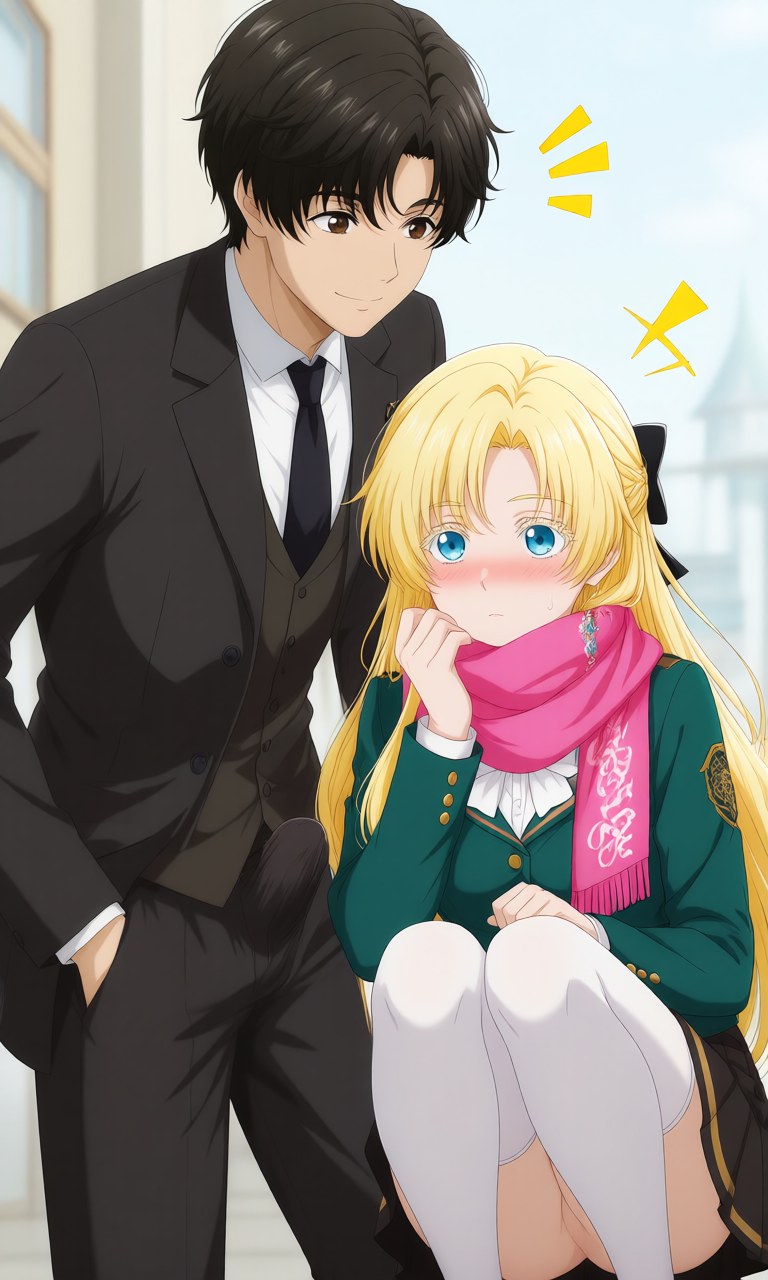 AI Generated Anime Girl - 诡秘之主 克莱恩 x 龙族 零：学生装露点角色图集 207P