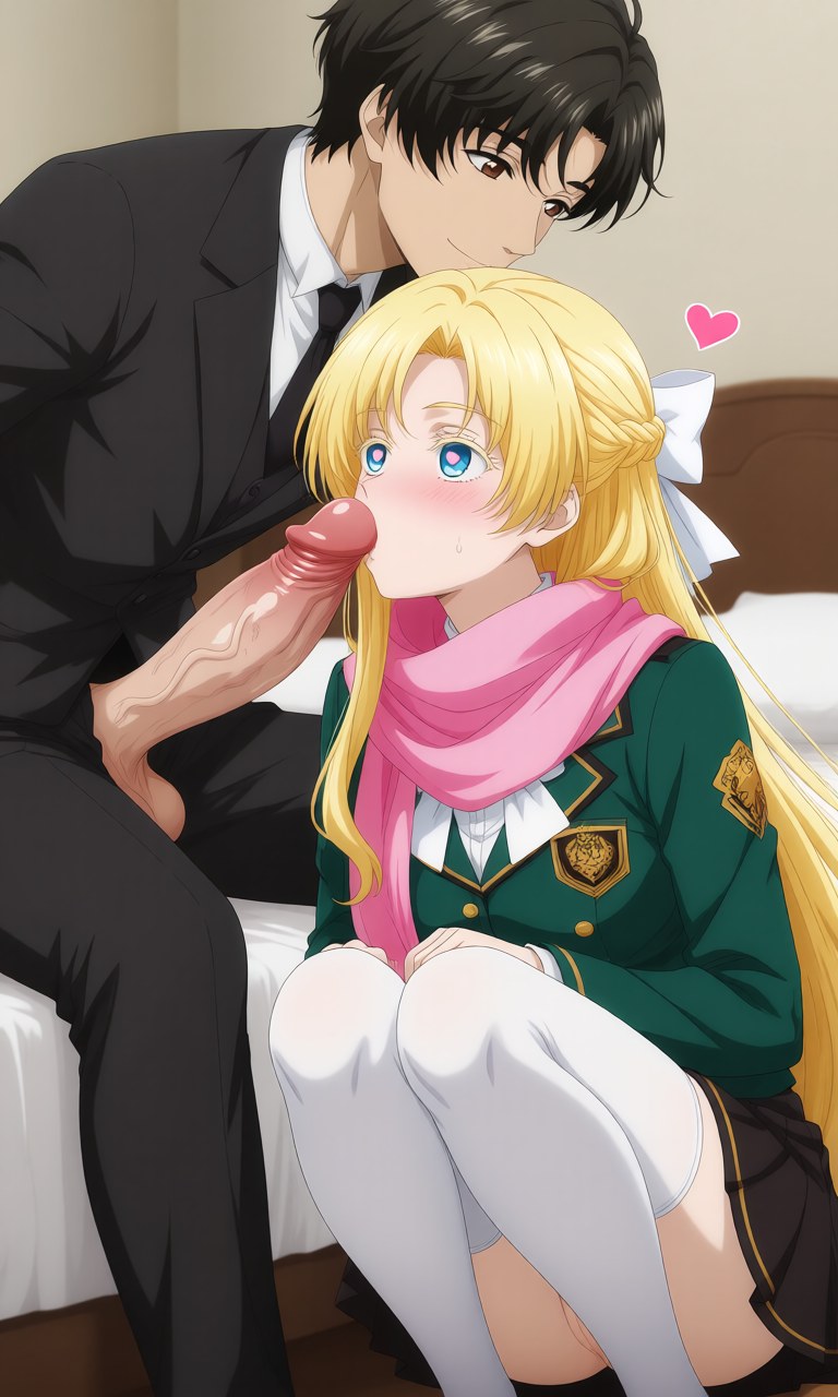 AI Generated Anime Girl - 诡秘之主 克莱恩 x 龙族 零：学生装露点角色图集 207P