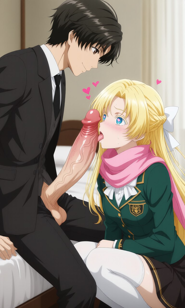 AI Generated Anime Girl - 诡秘之主 克莱恩 x 龙族 零：学生装露点角色图集 207P