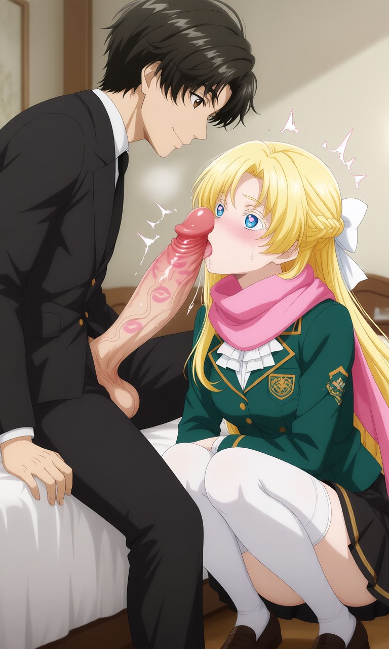 AI Generated Anime Girl - 诡秘之主 克莱恩 x 龙族 零：学生装露点角色图集 207P