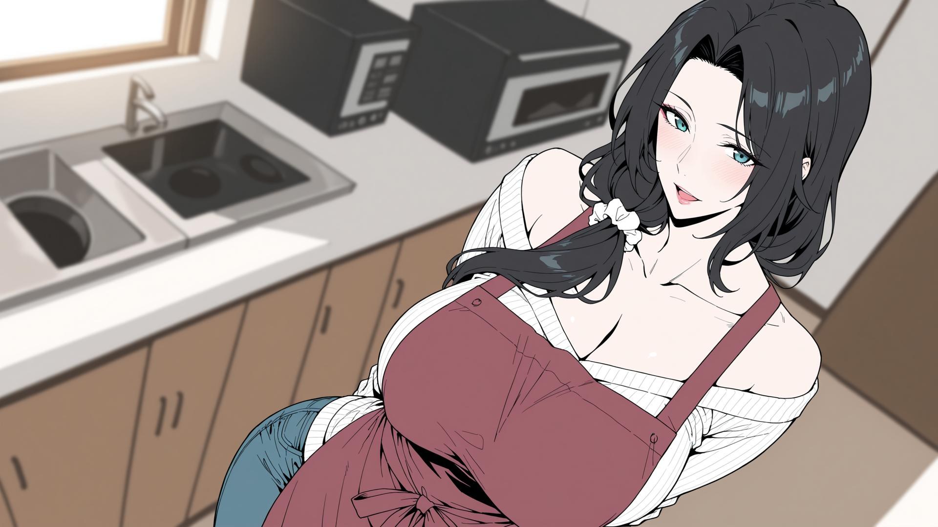 AI Generated Anime Girl - pixiv Alucard：黑絲蕾絲內衣緊身衣學生裝濕身露穴角色圖集 480P