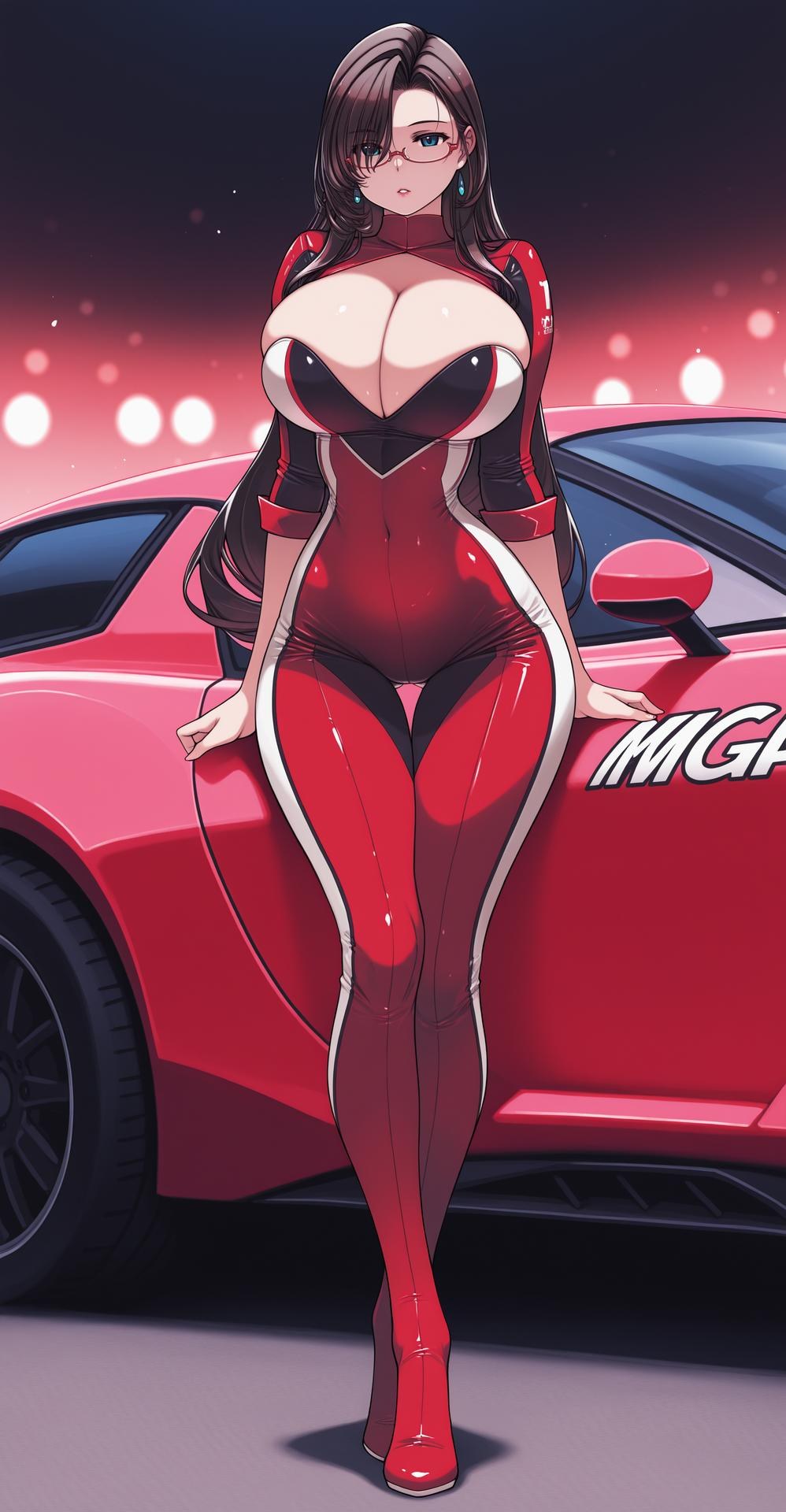 AI Generated Anime Girl - pixiv Alucard black stockings, lace lingerie, bodysuit, uniform styling Review Gallery 480P