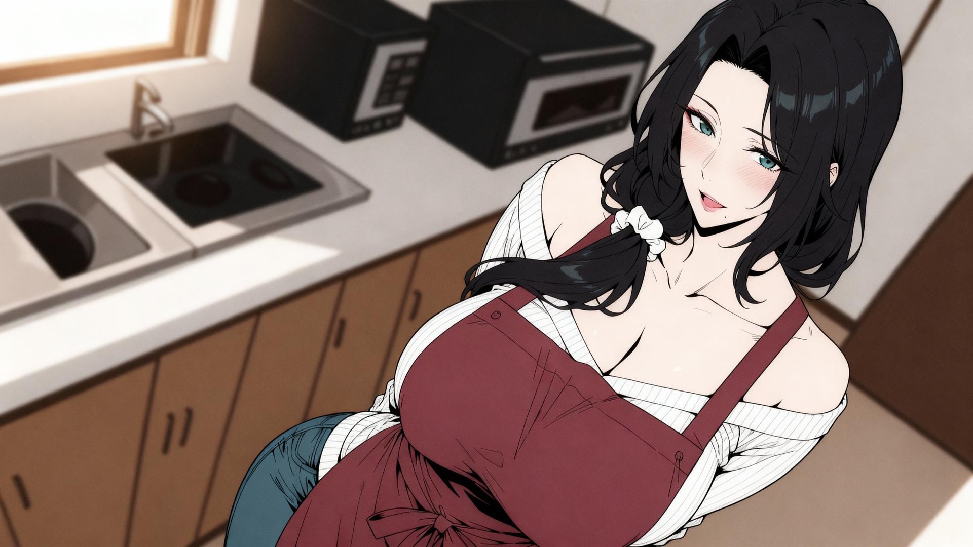 AI Generated Anime Girl - pixiv Alucard：黑絲蕾絲內衣緊身衣學生裝濕身露穴角色圖集 480P