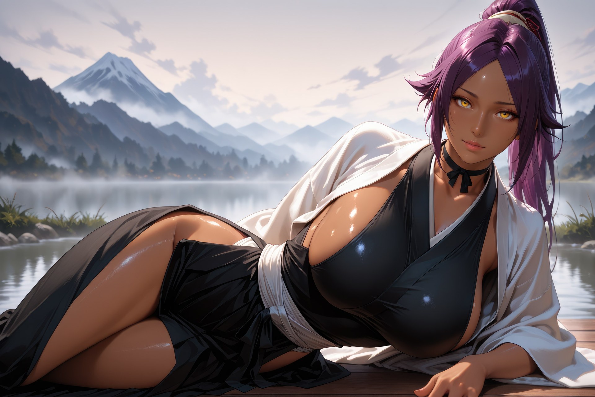 AI Generated Anime Girl - Bleach Yoruichi Shihoin đồ bó sát bộ sưu tập AI 955P