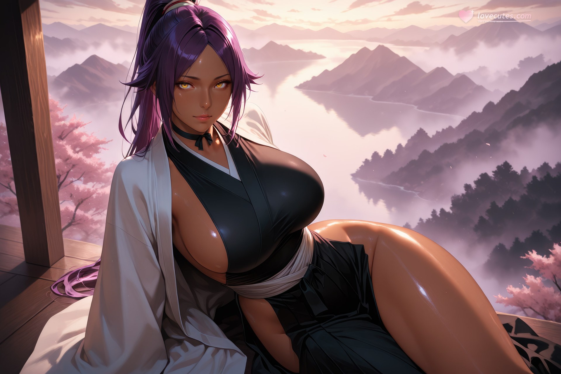 AI Generated Anime Girl - Bleach Yoruichi Shihoin đồ bó sát bộ sưu tập AI 955P