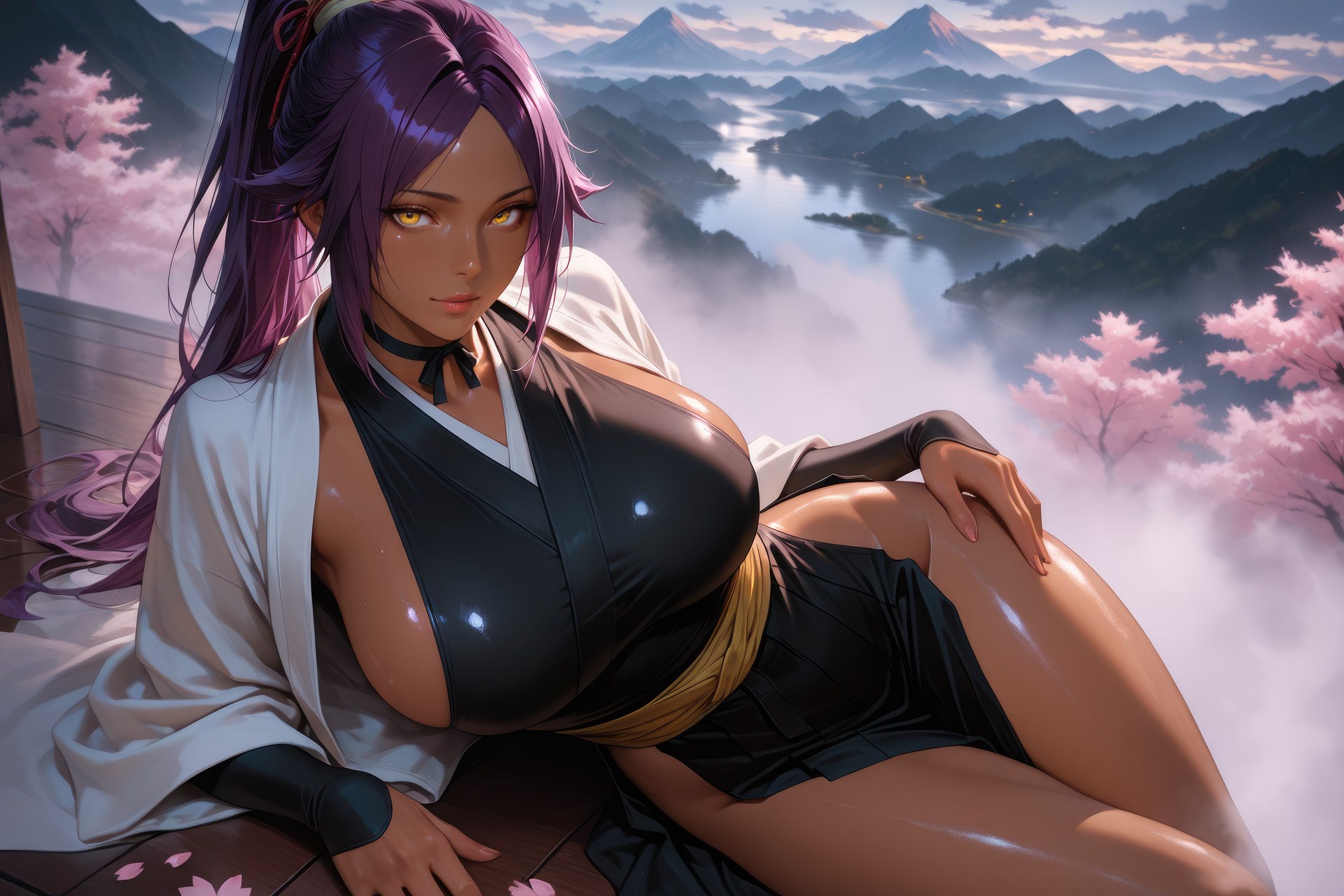 AI Generated Anime Girl - Bleach Yoruichi Shihoin đồ bó sát bộ sưu tập AI 955P