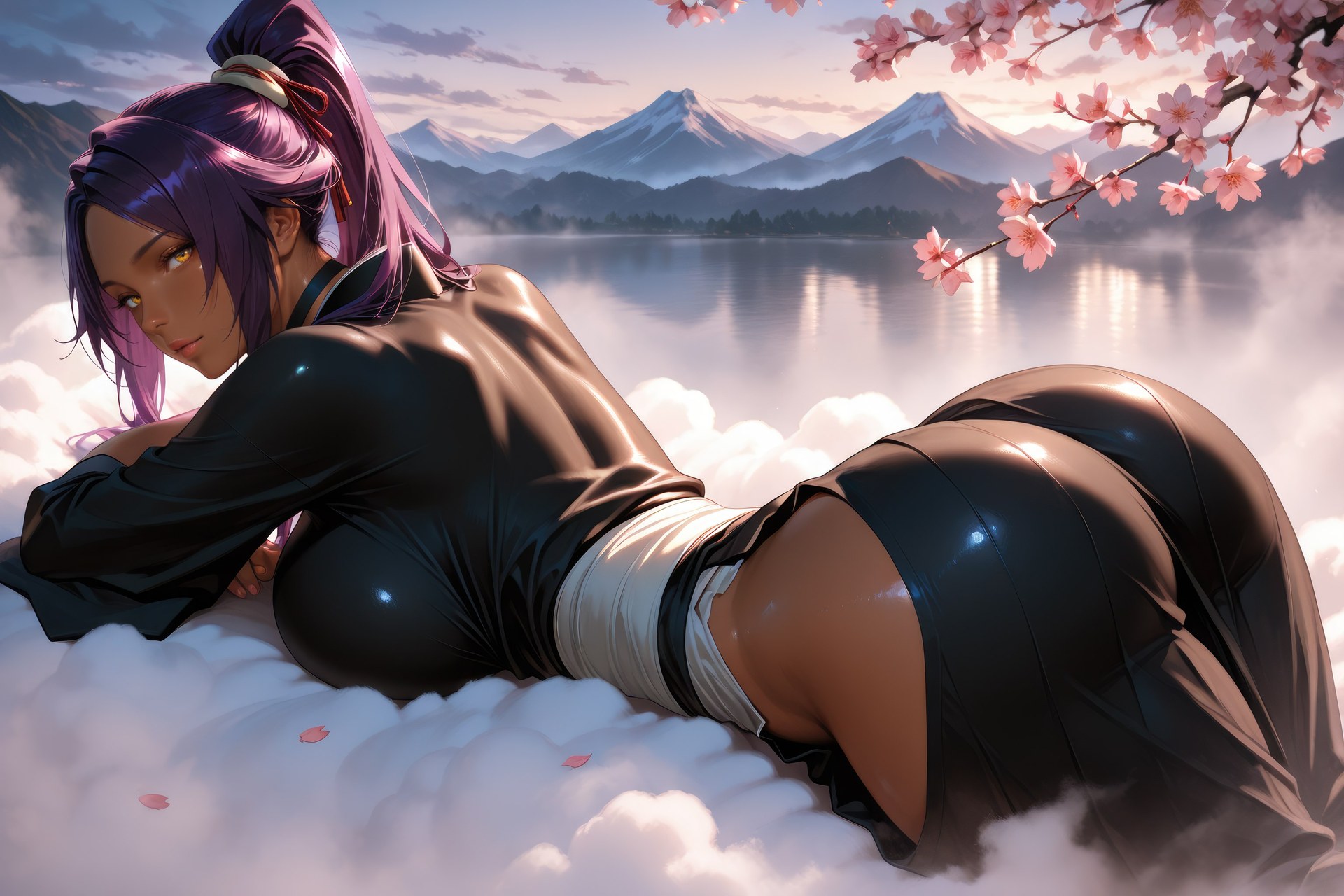 AI Generated Anime Girl - Bleach Yoruichi Shihoin đồ bó sát bộ sưu tập AI 955P