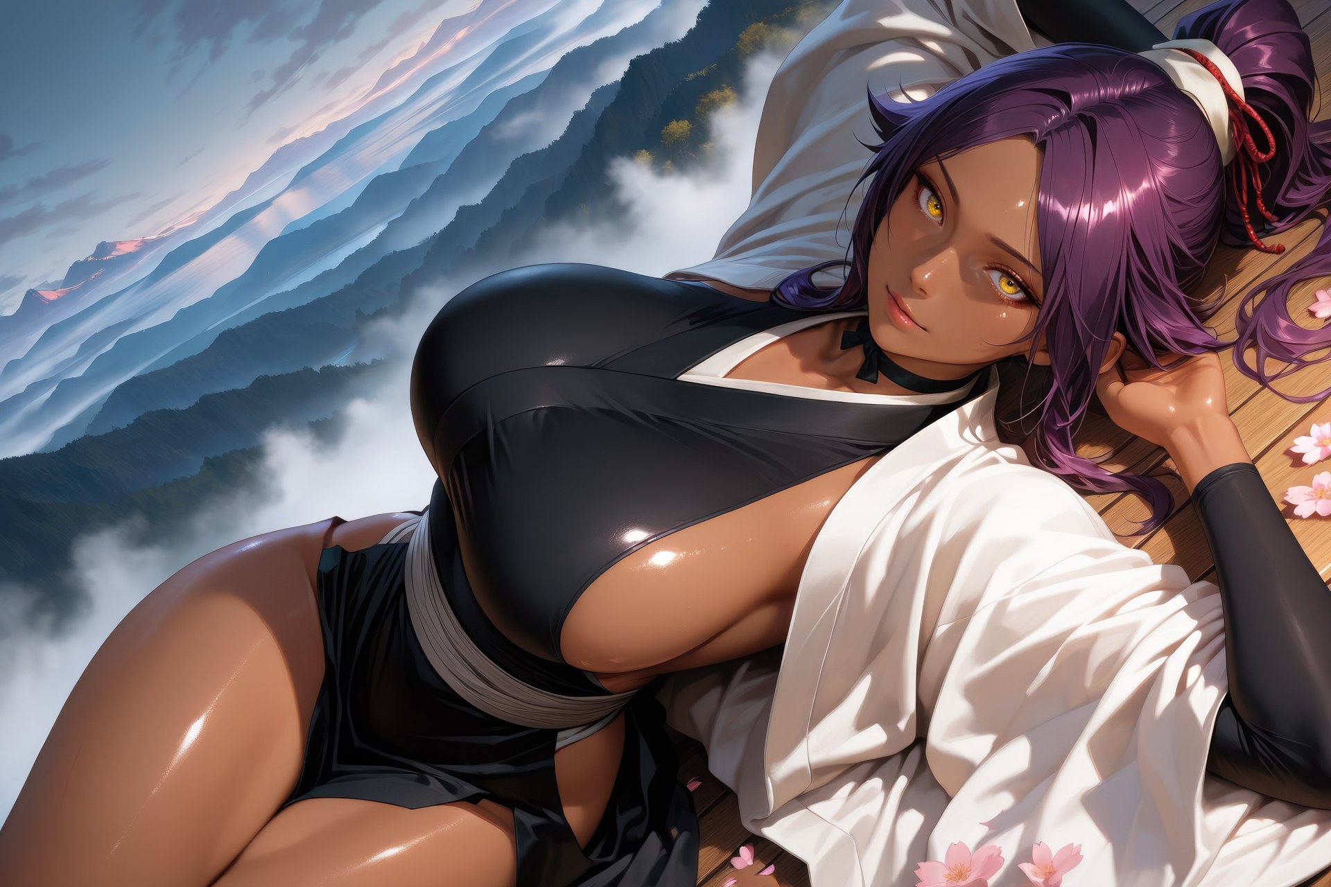 AI Generated Anime Girl - Bleach Yoruichi Shihoin đồ bó sát bộ sưu tập AI 955P