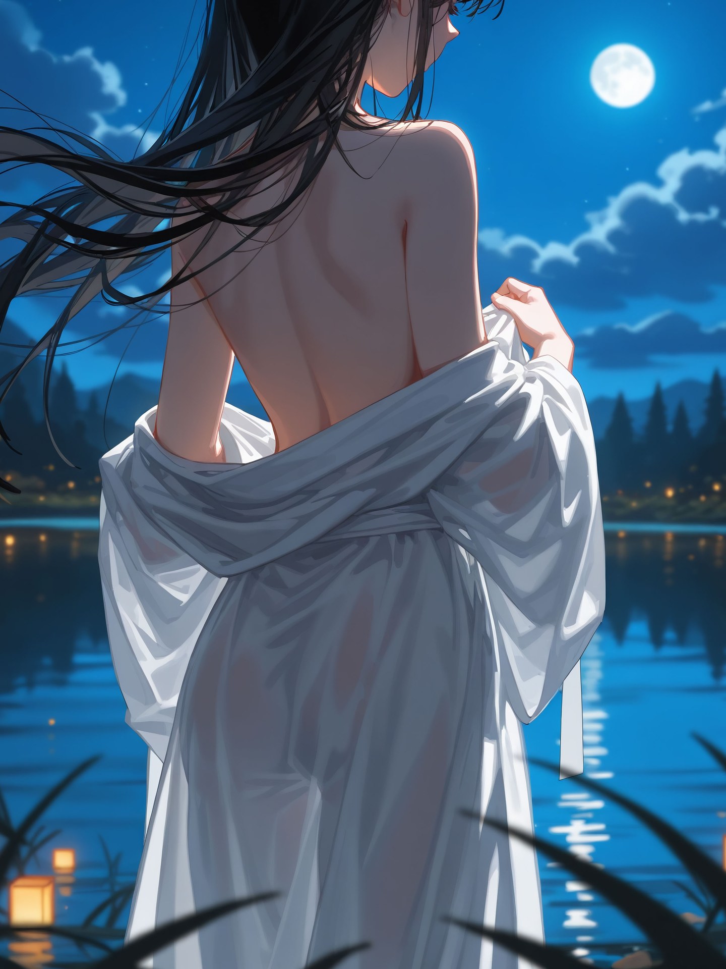 AI Nudes - Camellia Lady phong cách ướt, nude hở ngực bộ sưu tập AI 123P