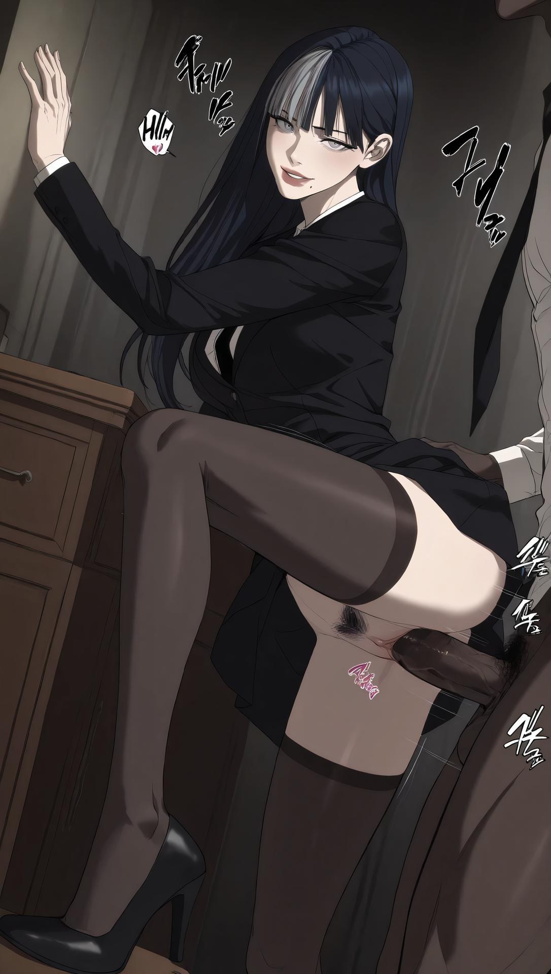 AI Porn - Team Leader Mido tất đen, nội y ren, đồ bó sát, phong cách ướt, chi tiết nude người lớn bộ sưu tập AI 63P