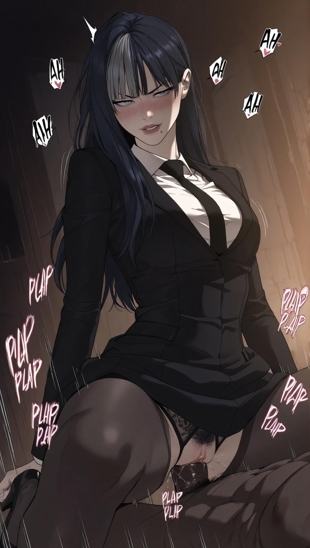 AI Porn - Team Leader Mido：黑絲蕾絲內衣緊身衣濕身露穴成人向圖集 63P