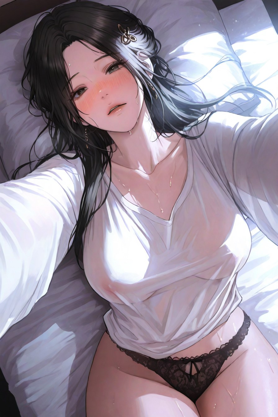 AI Porn - Yu Seol-Ha レースランジェリー、濡れ感、露出ヌード AI画像ギャラリー 103P