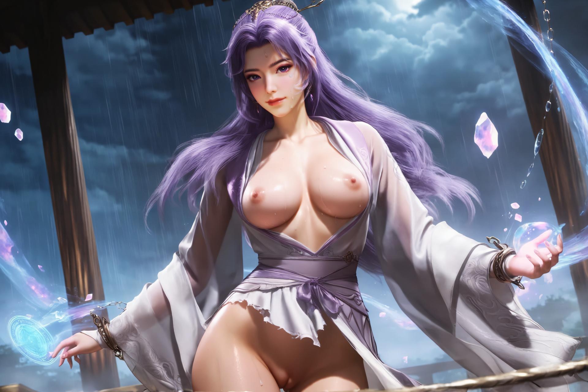 AI Porn - Yunxiao tất trắng, nội y ren, phong cách ướt, chi tiết nude người lớn bộ sưu tập AI 132P