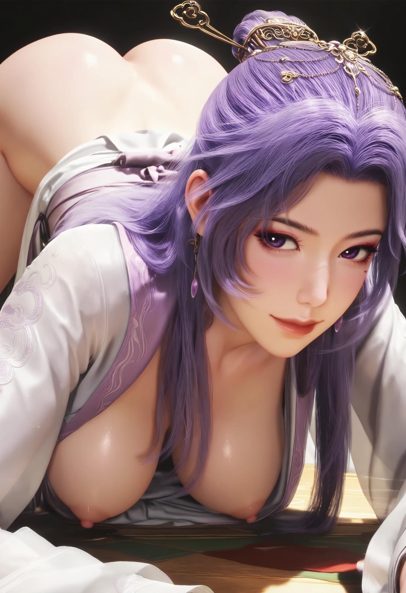 AI Porn - Yunxiao tất trắng, nội y ren, phong cách ướt, chi tiết nude người lớn bộ sưu tập AI 132P