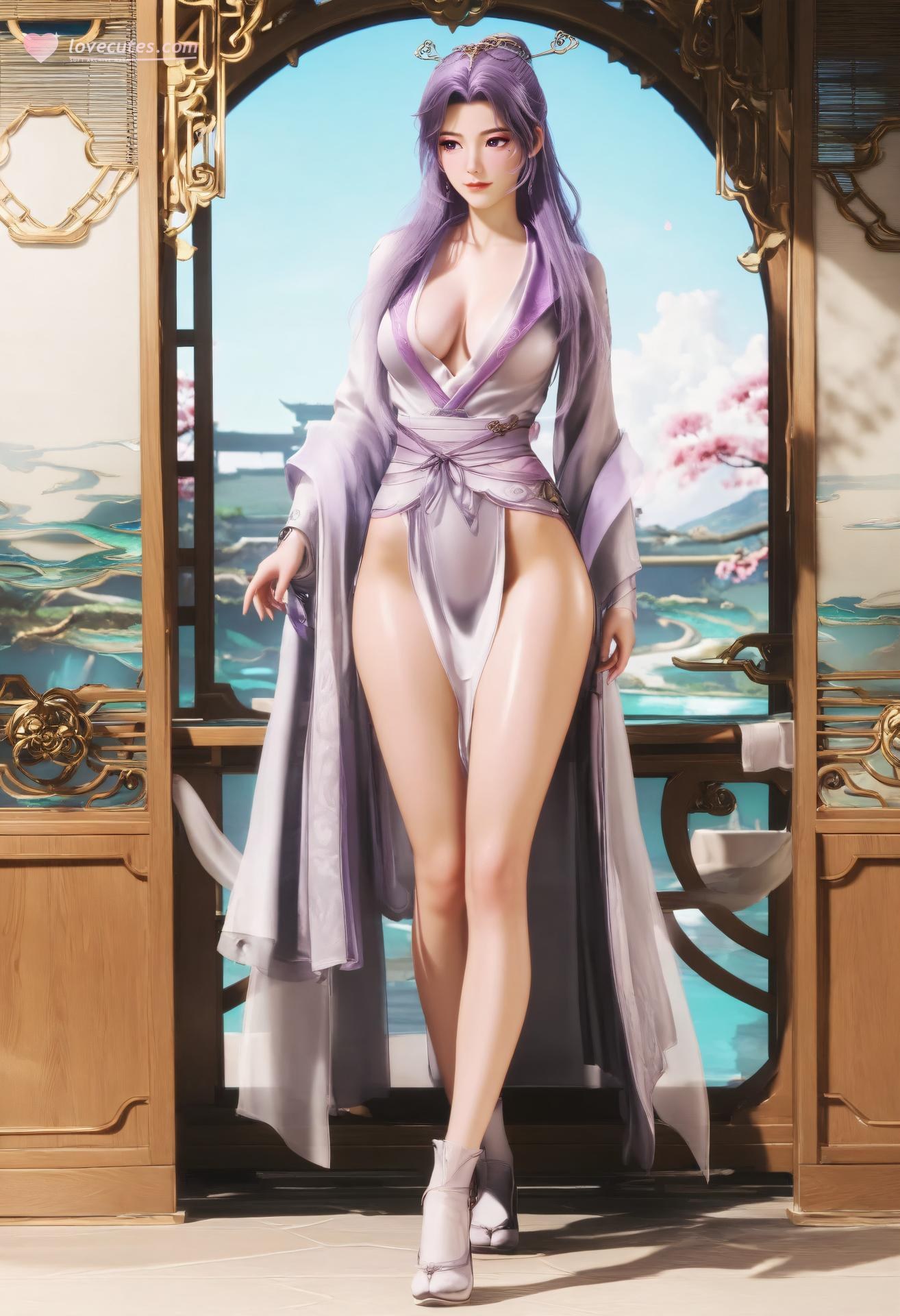 AI Porn - Yunxiao tất trắng, nội y ren, phong cách ướt, chi tiết nude người lớn bộ sưu tập AI 132P