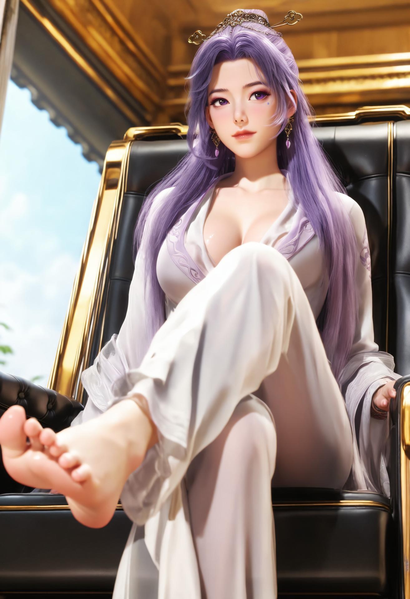 AI Porn - 云霄：白丝蕾丝内衣湿身露穴成人向图集 132P