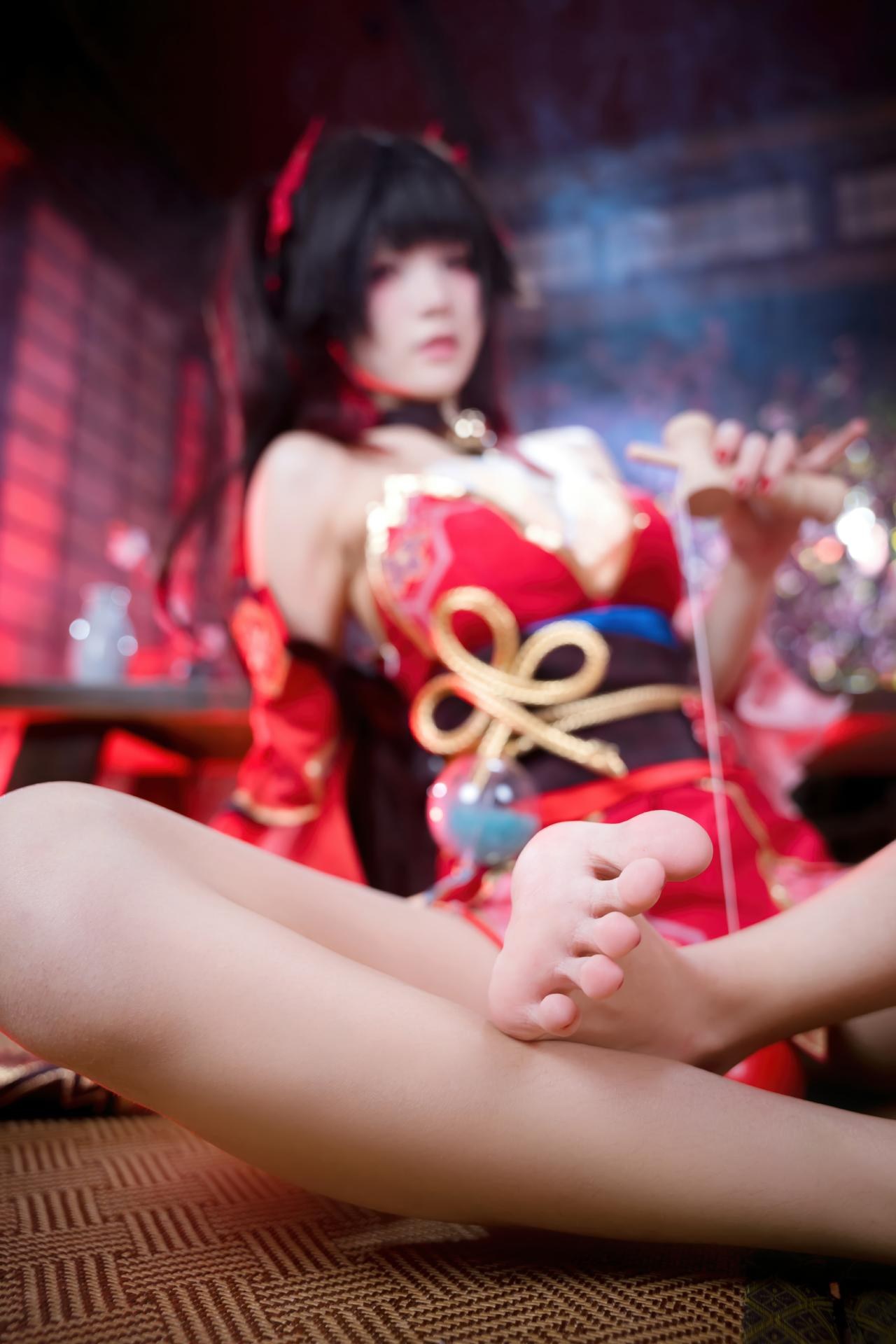[cosplay] 九柒喵 - 崩坏星穹铁道 花火：红黑和风小恶魔角色还原 65P