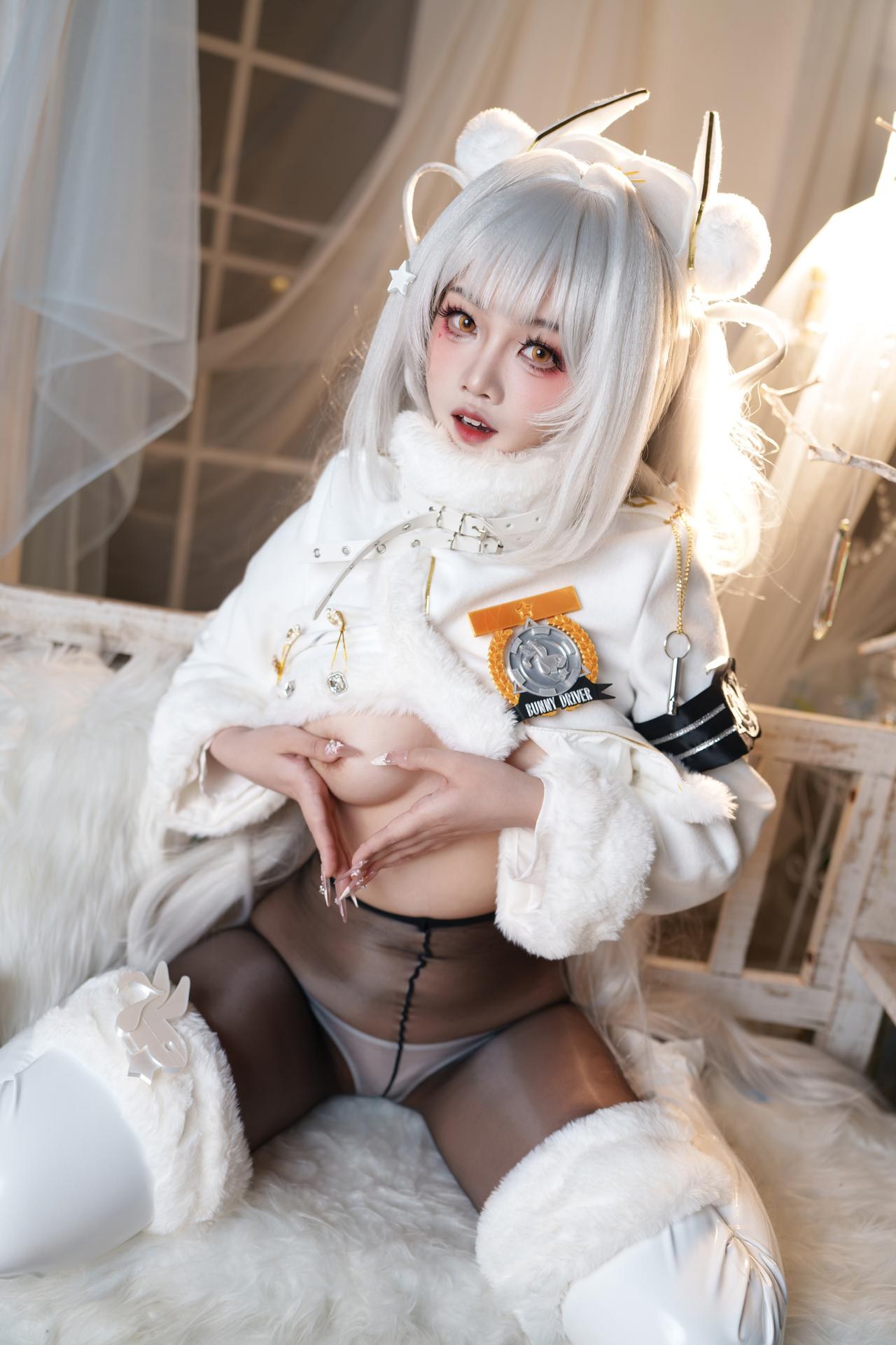 [cosplay] Mandun Cangshuqiu - ชุดภาพ Nikke Blanc Fortune Express bunny cosplay 87P