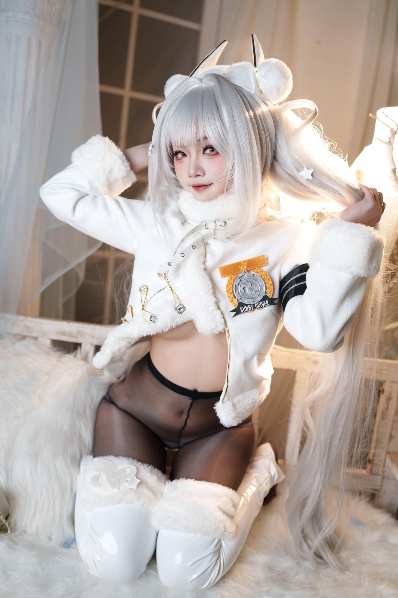 [cosplay] Mandun Cangshuqiu - ชุดภาพ Nikke Blanc Fortune Express bunny cosplay 87P
