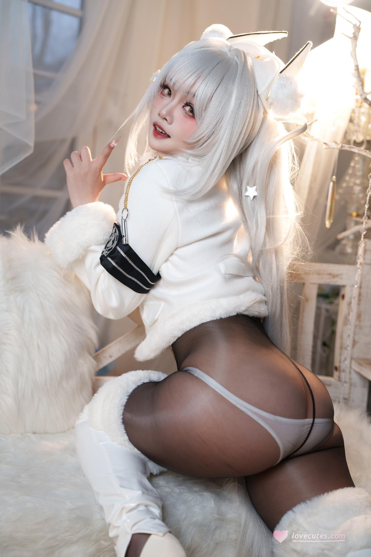 [Cosplay] Mandun Cangshuqiu - Nikke Blanc Fortune Express bunny cosplay 87P