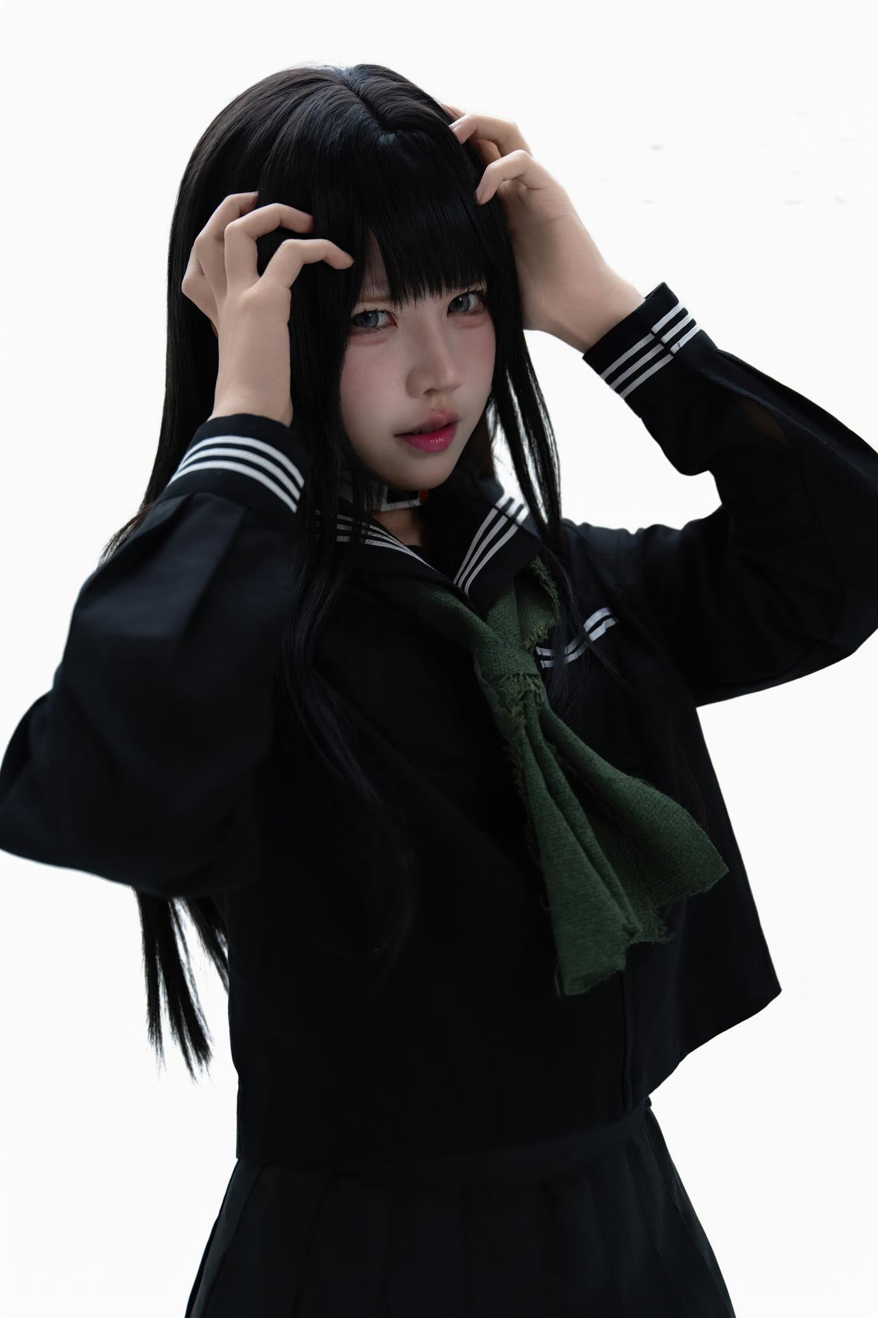 [Cosplay] Shimizu Nagi - Rinne Byakuya white-hair costume set 72P