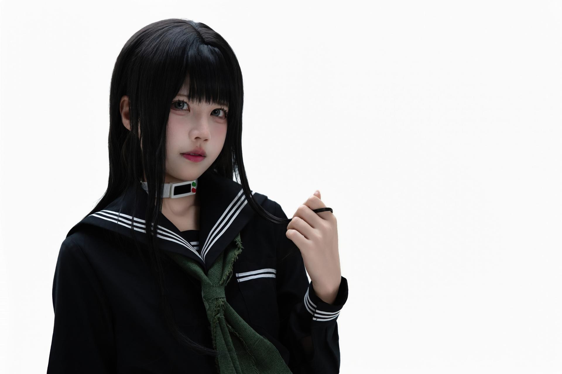 [cosplay] Shimizu Nagi - Rinne Byakuya white-hair costume set 写真セット 72P