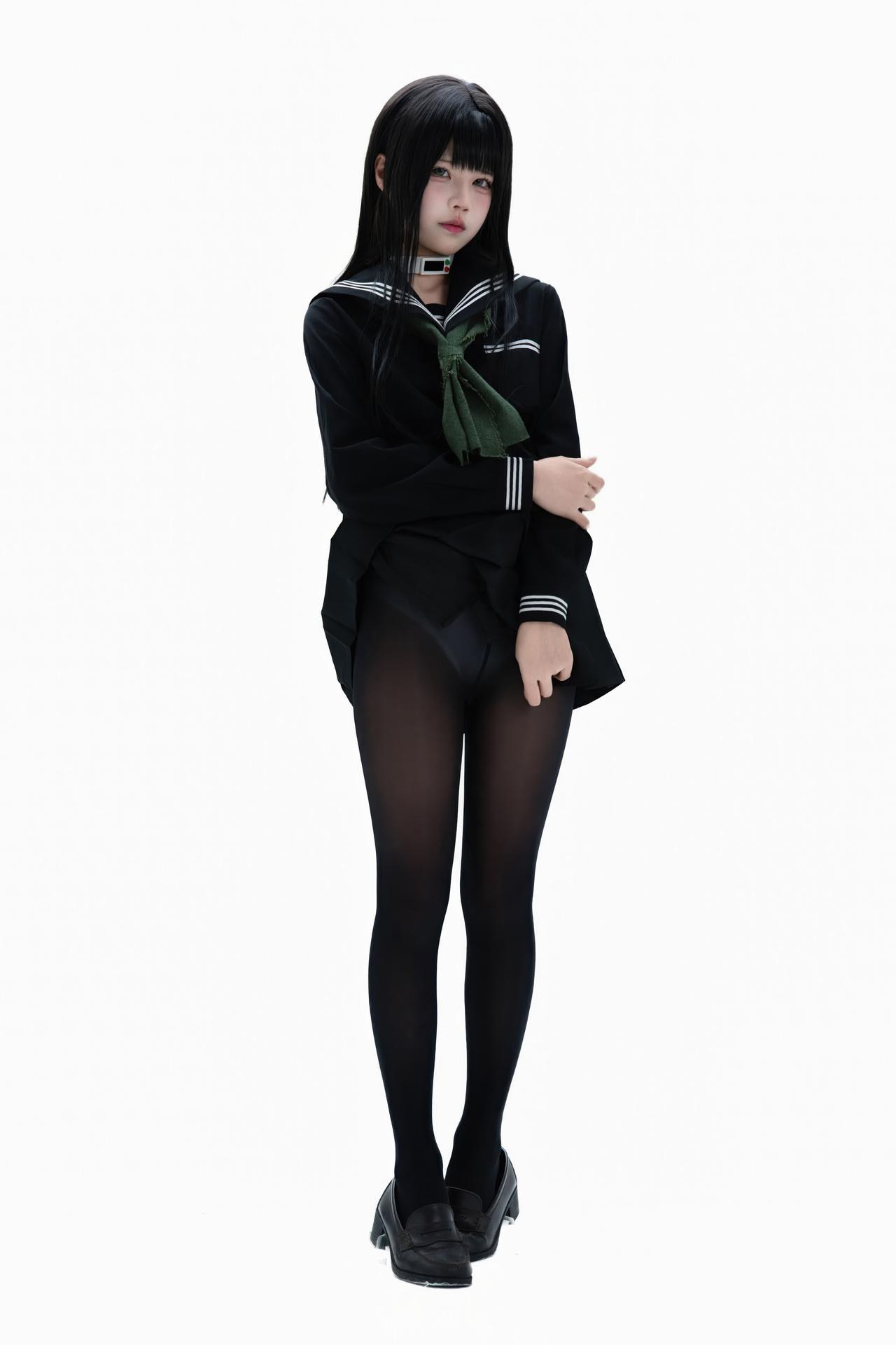 [cosplay] 清水凪 - 白夜凛音：白髮制服角色寫真 72P