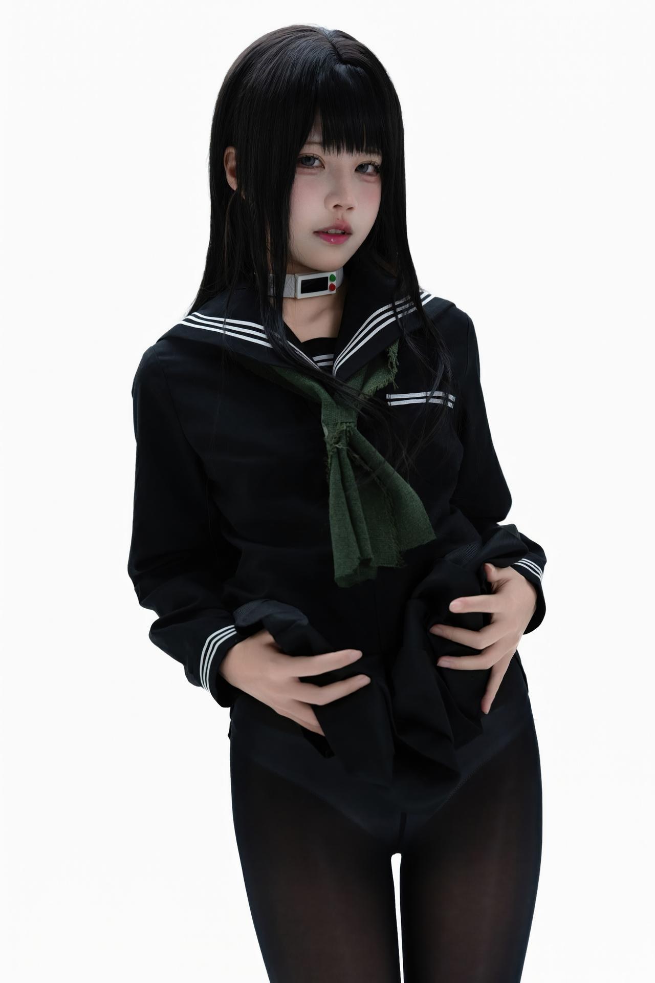 [cosplay] 清水凪 - 白夜凛音：白髮制服角色寫真 72P