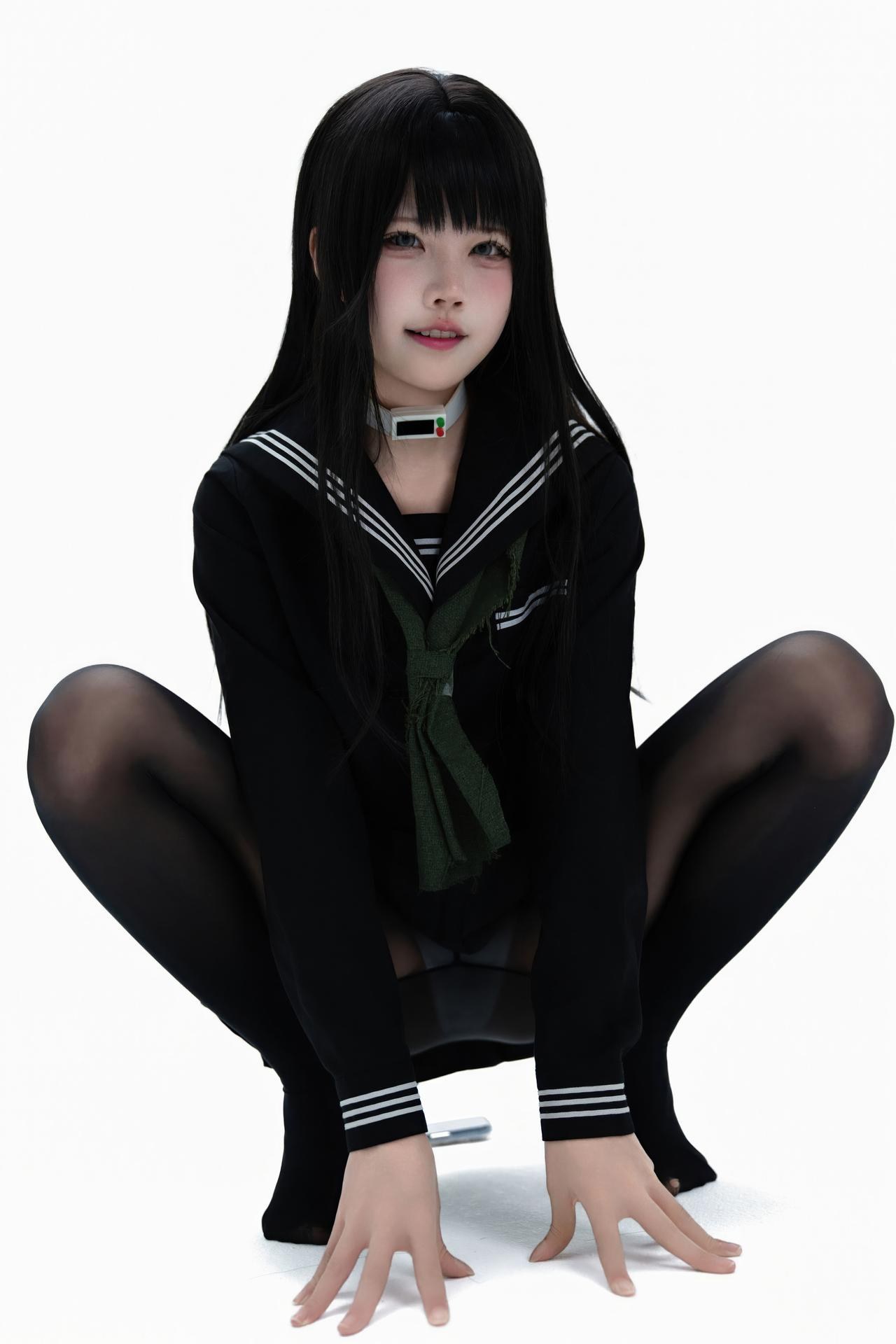 [cosplay] Shimizu Nagi - Rinne Byakuya white-hair costume set 写真セット 72P