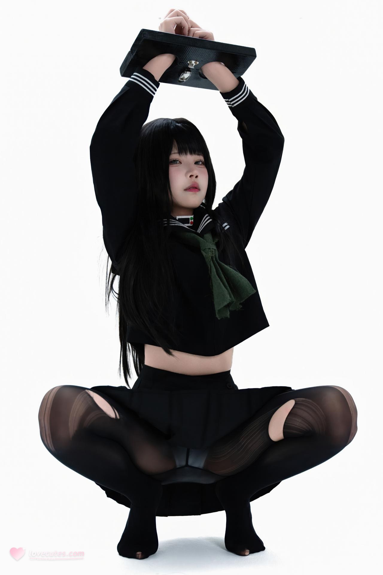 [cosplay] Shimizu Nagi - ชุดภาพ Rinne Byakuya white-hair costume set 72P